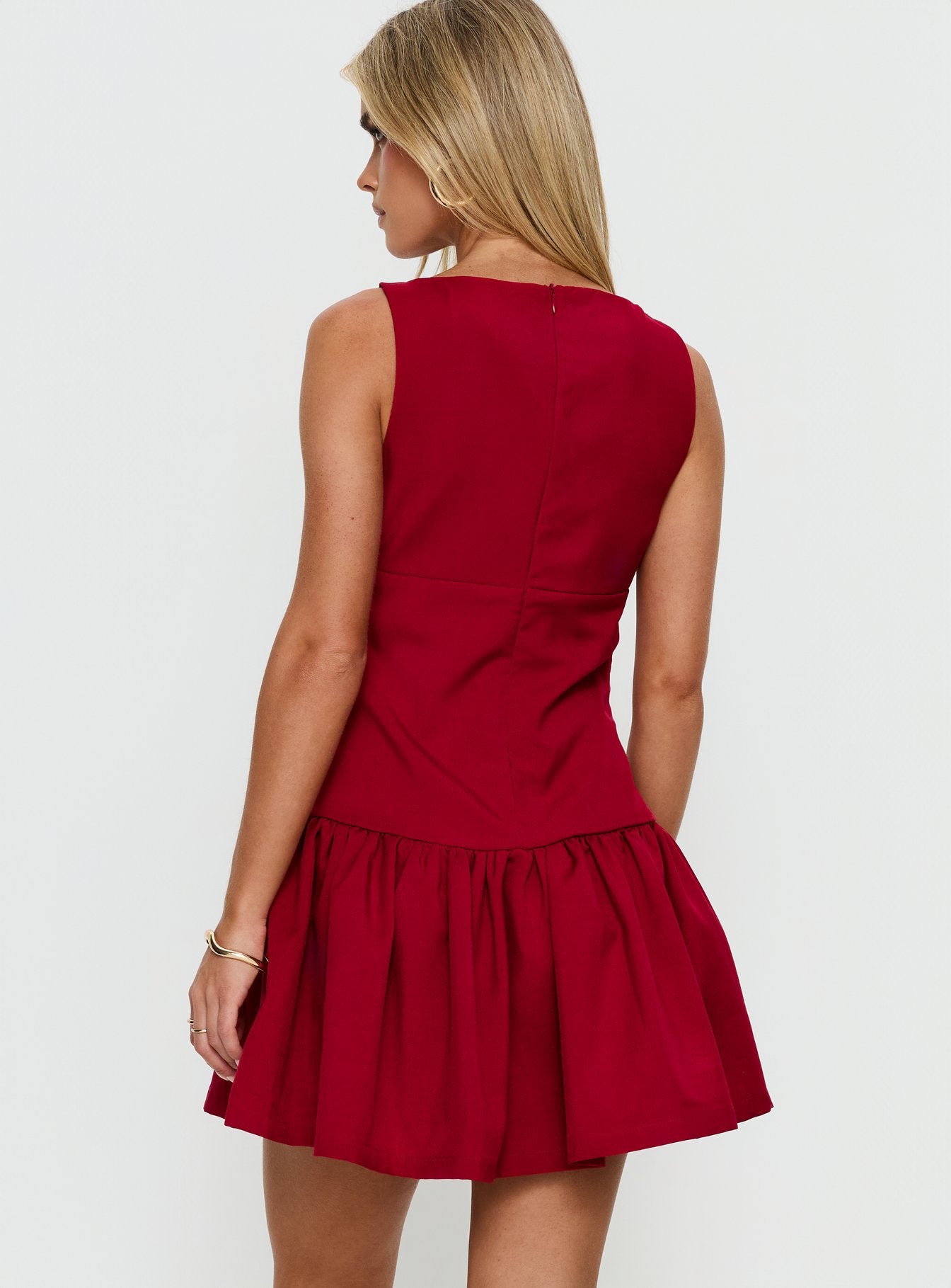 Milienne Mini Dress Red - Image 5