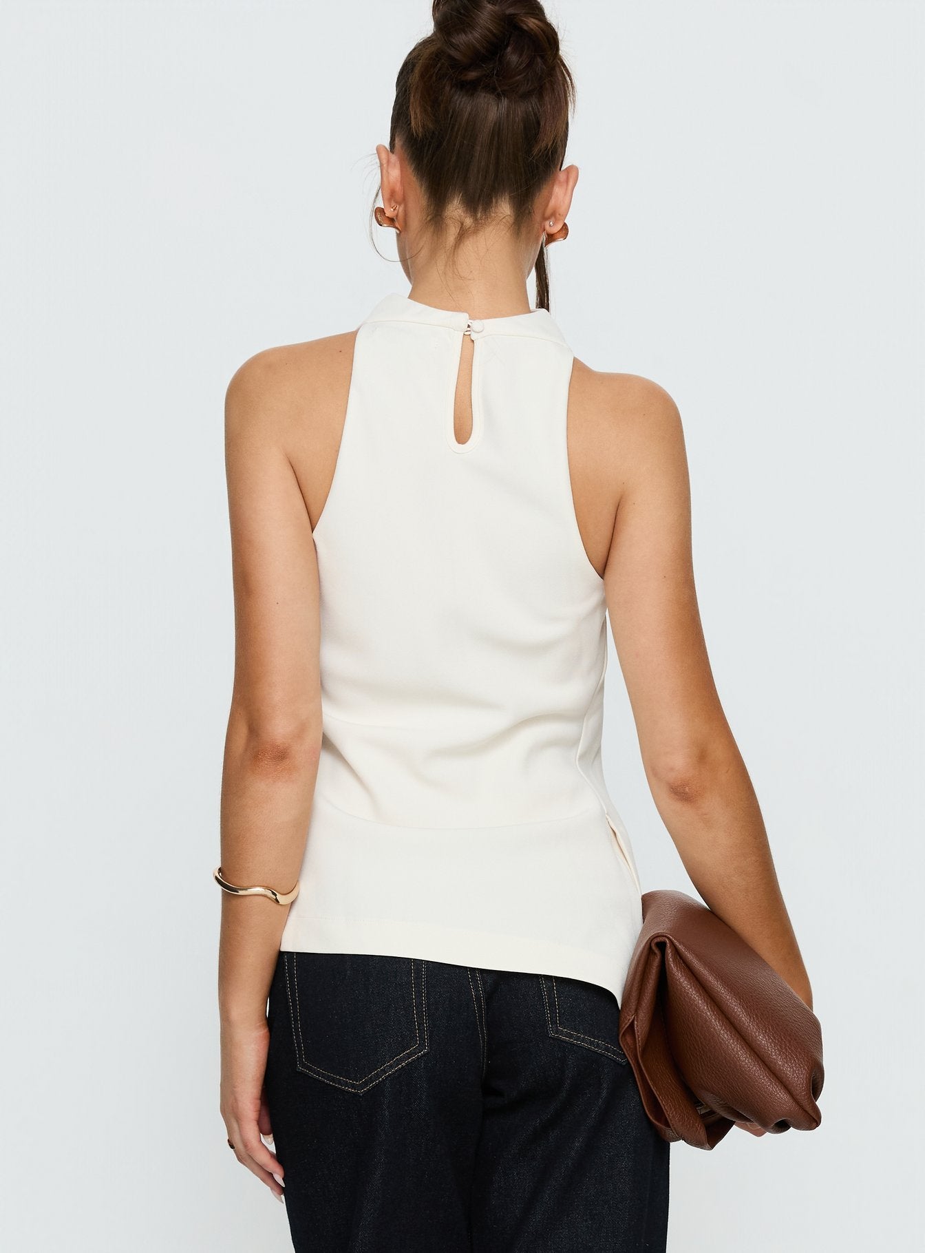 Days Get Dark Asymmetrical Top Cream - Image 5