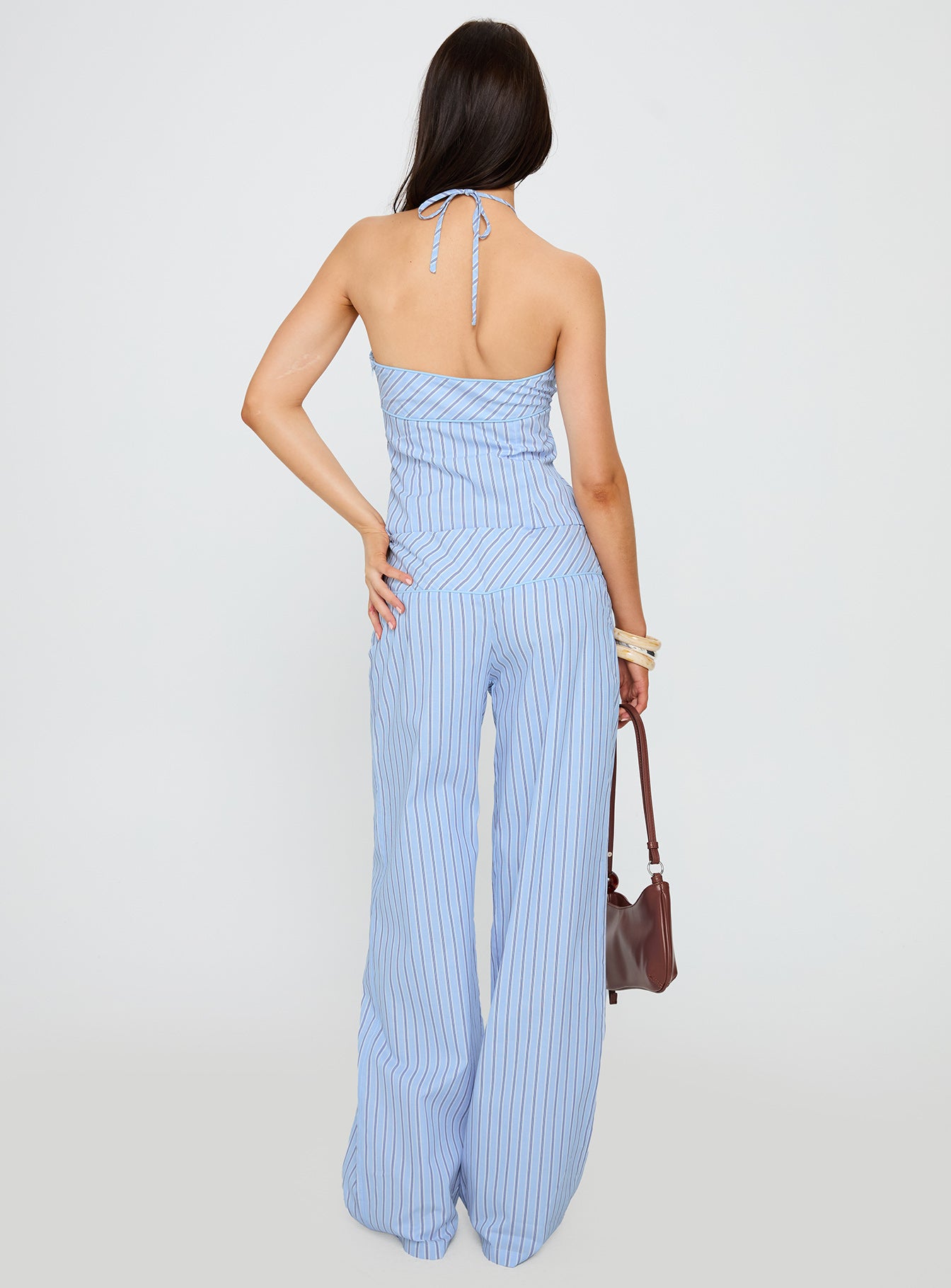 Sofea Mid Rise Pant Blue Stripe - Image 5