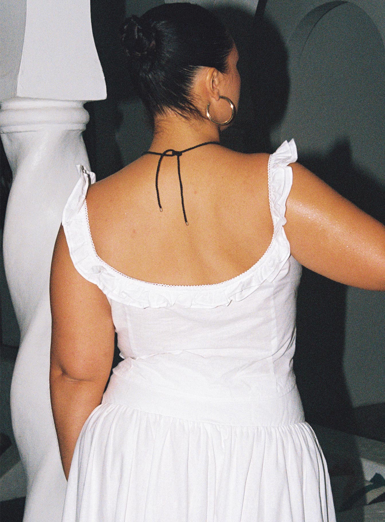 Isadoria Frill Top White Curve - Image 4
