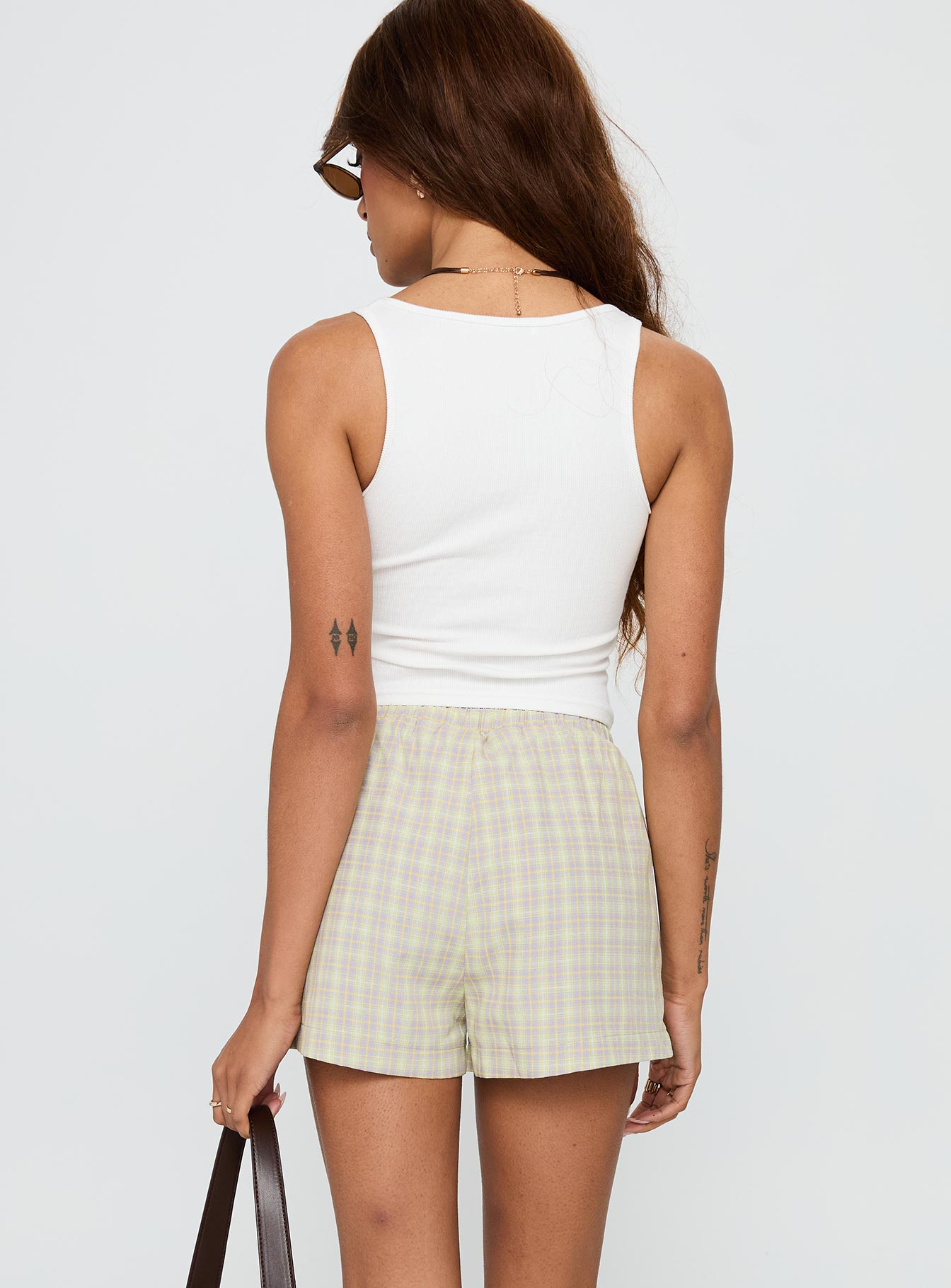 Star Blaze Shorts Green Check - Image 5