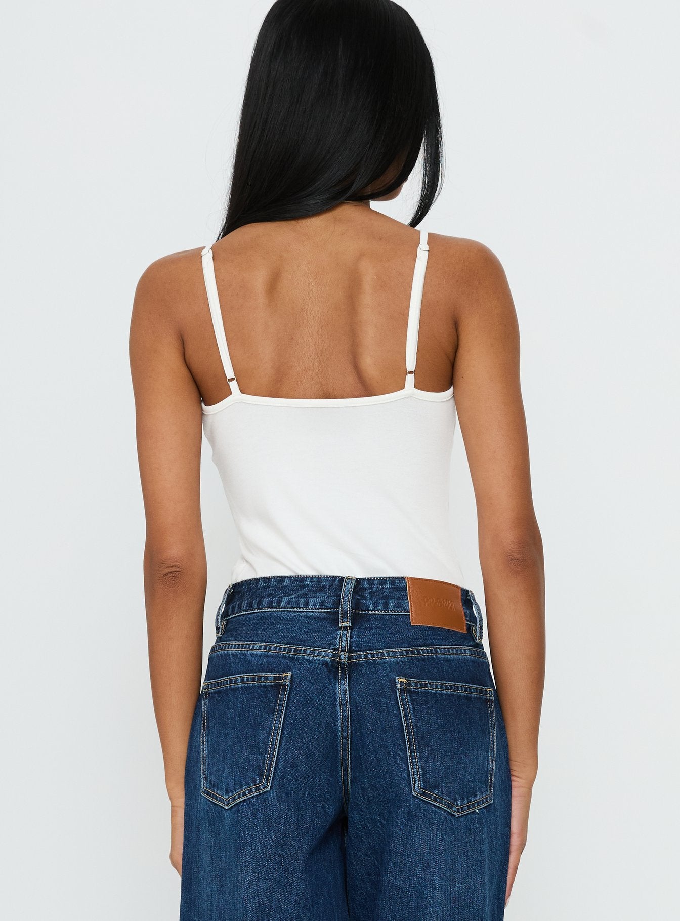 Nerisse Keyhole Bodysuit White - Image 5