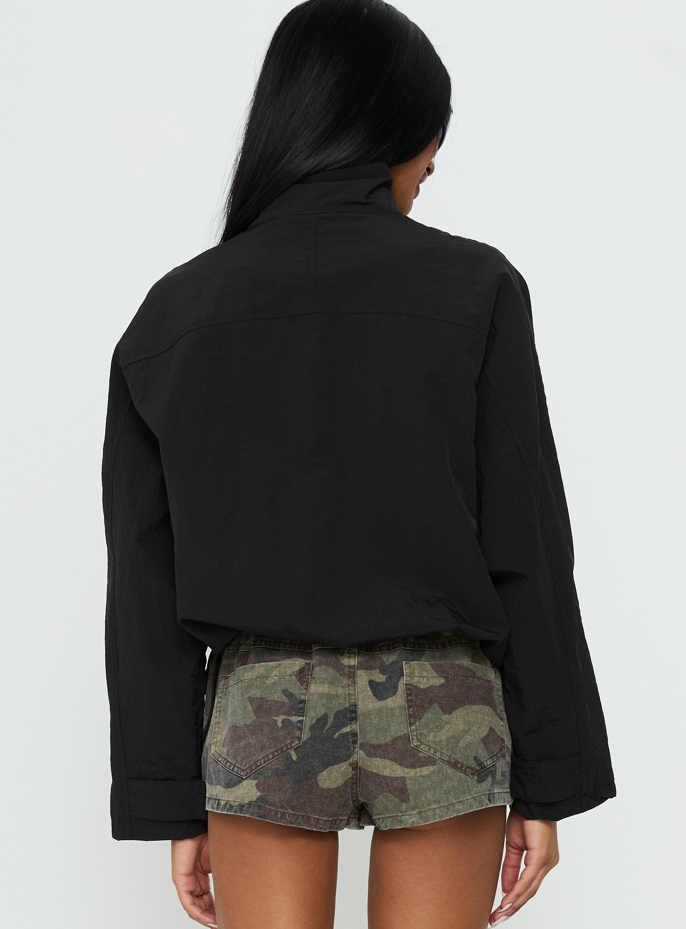 Shoreline Windbreaker Jacket Noir - Image 5