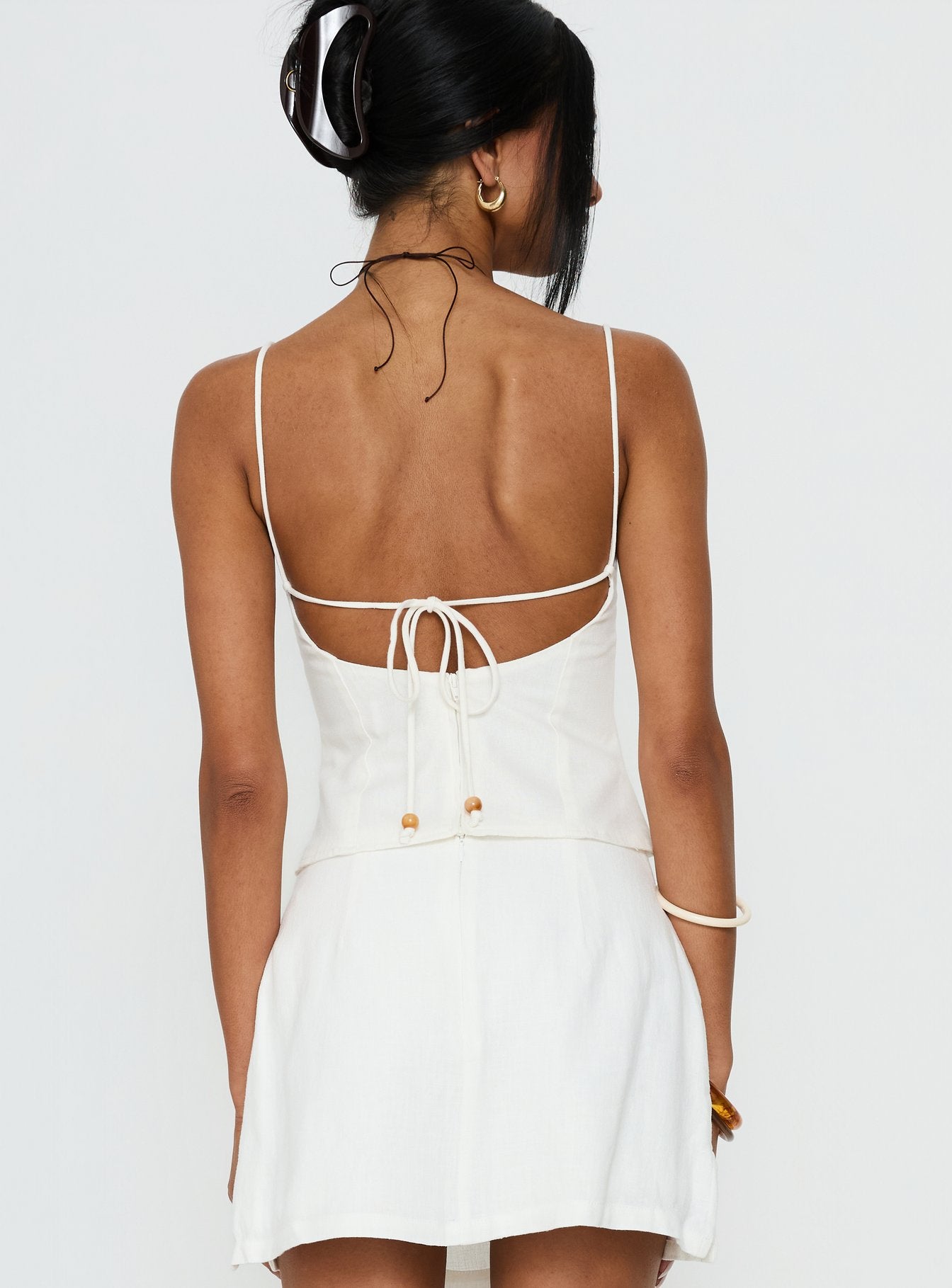 Karessa Beaded Top White - Image 5