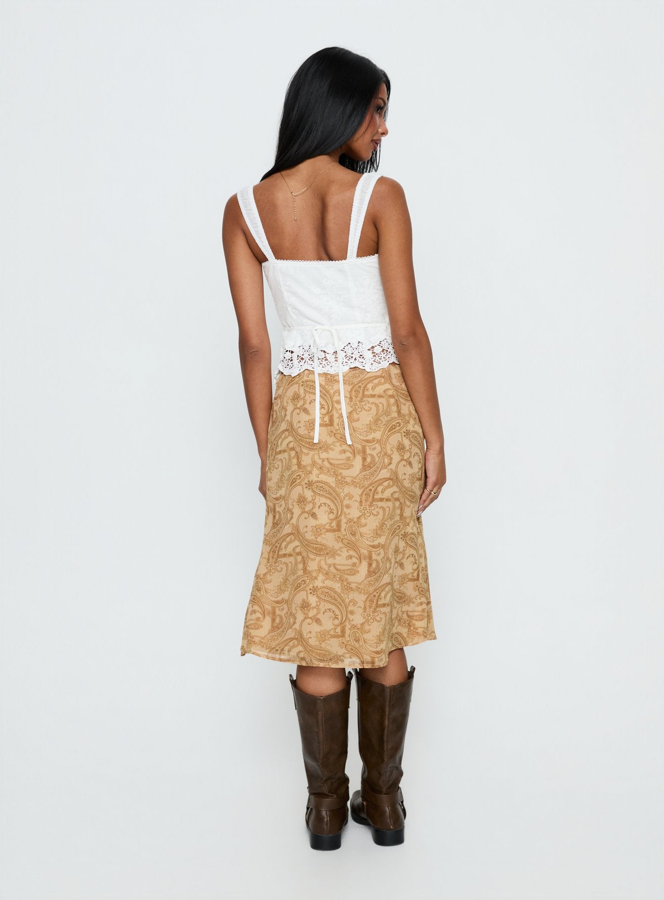 Moses Midi Skirt Paisley - Image 5