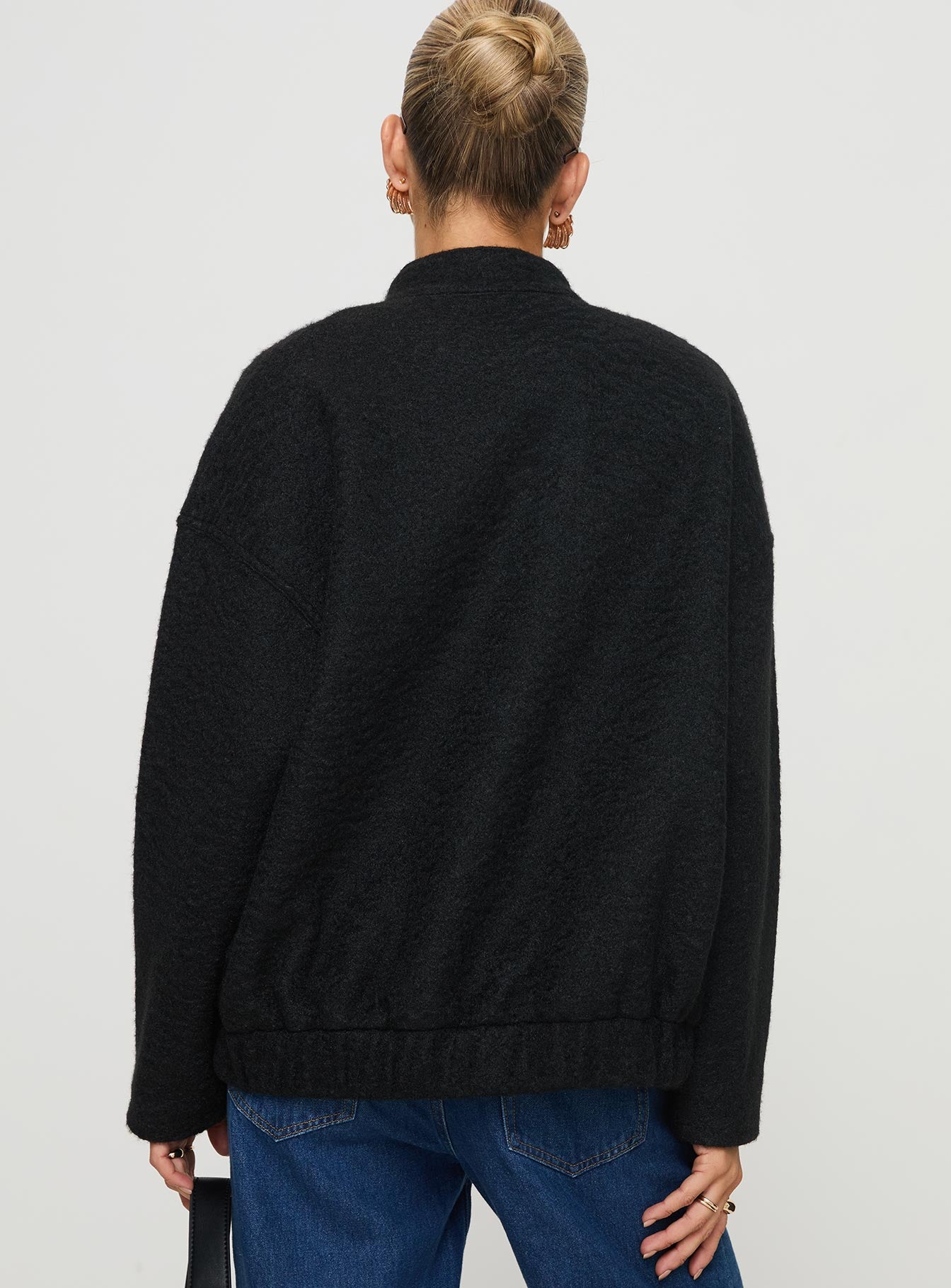 Stillar Bomber Jacket Black - Image 5