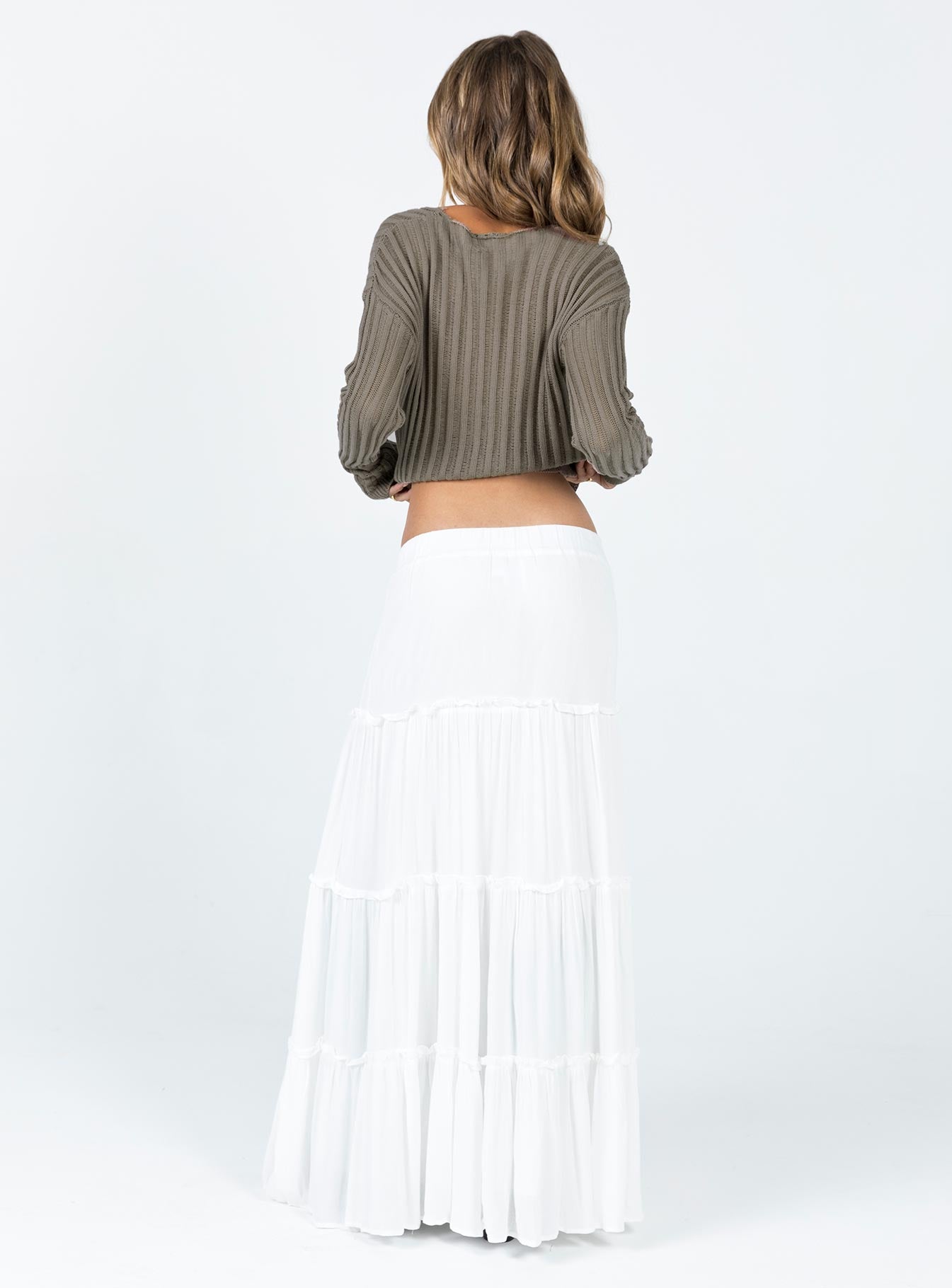 Miriah Maxi Skirt White - Image 5
