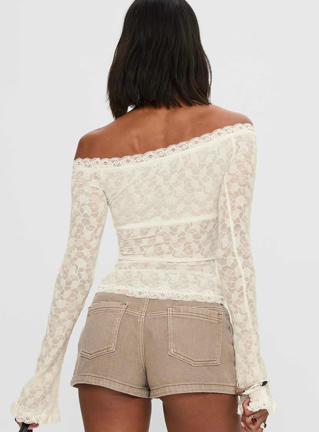 Mochapella Off The Shoulder Top White - Image 5