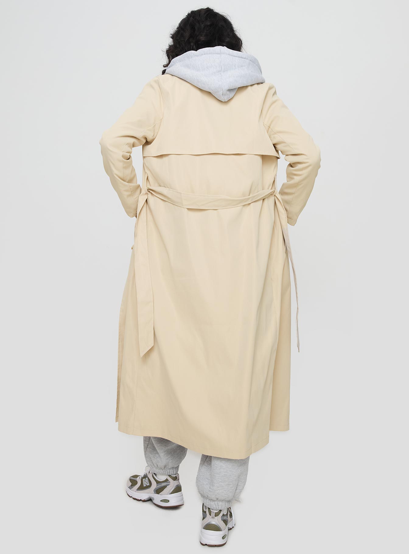 Haili Trench Coat Beige - Image 5
