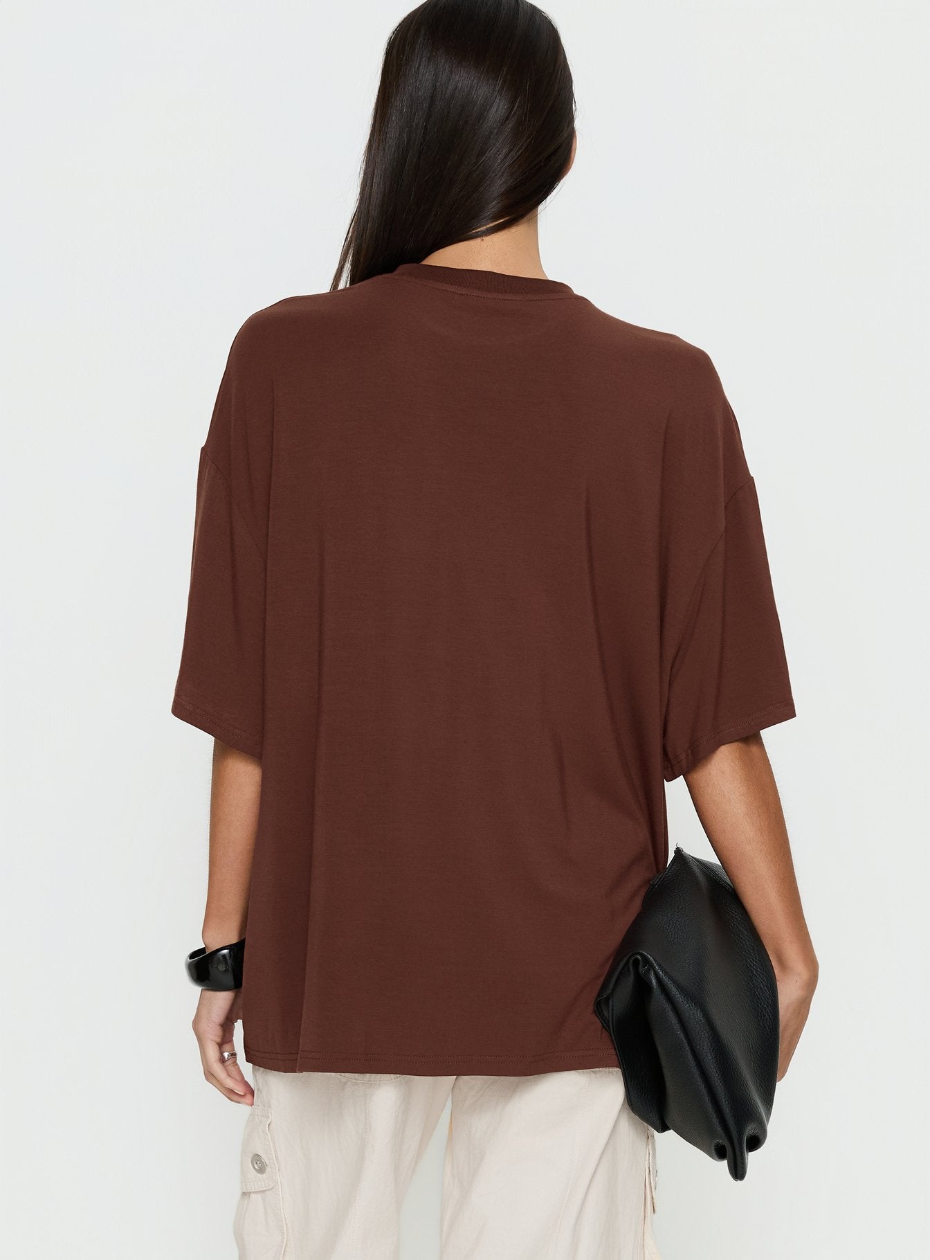 Kieryn Oversized Top Chocolate - Image 4