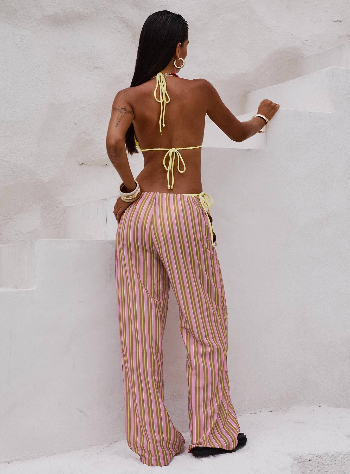 Taja Pants Pink Stripe - Image 4