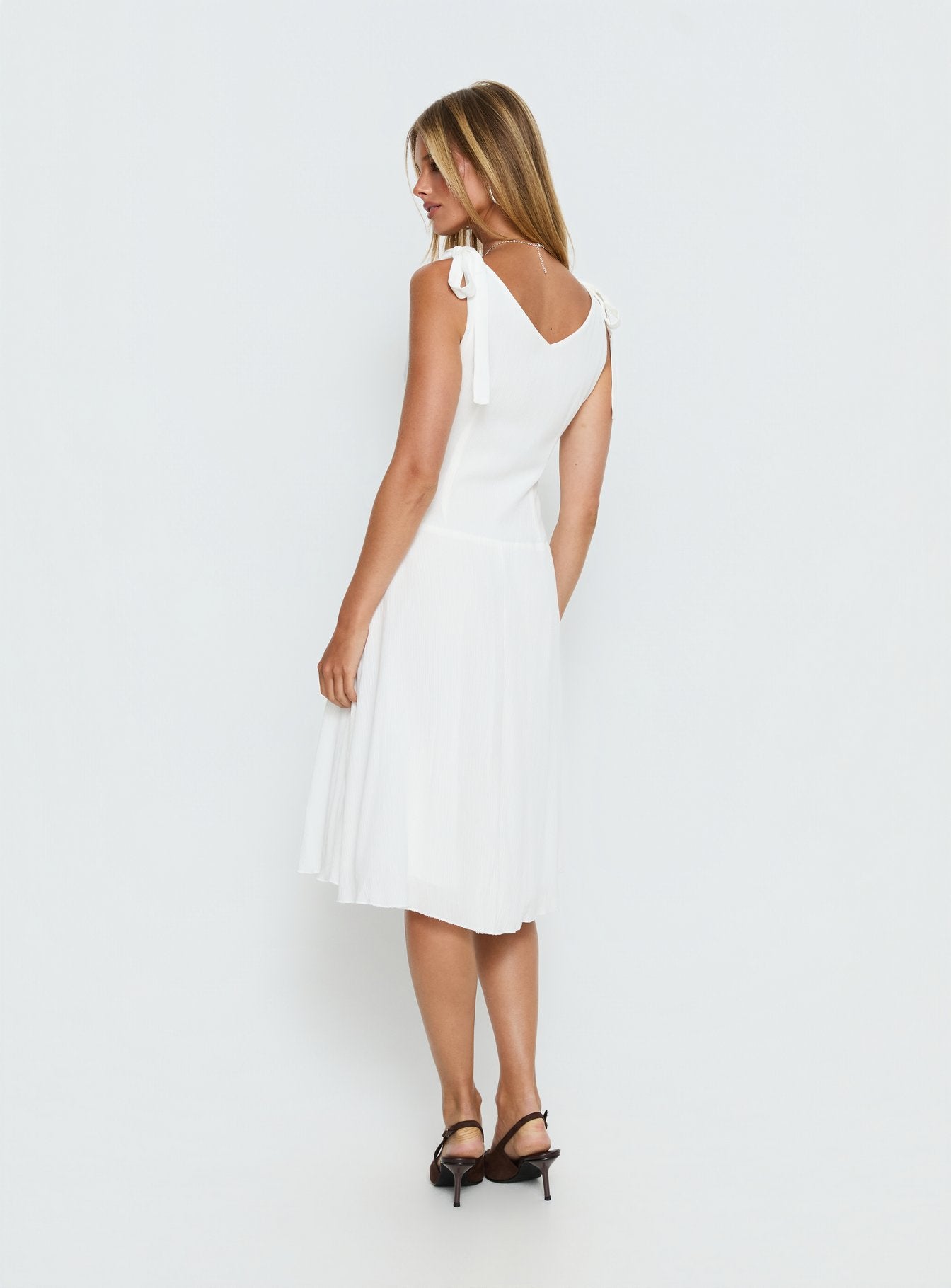 Danira Midi Dress White - Image 5