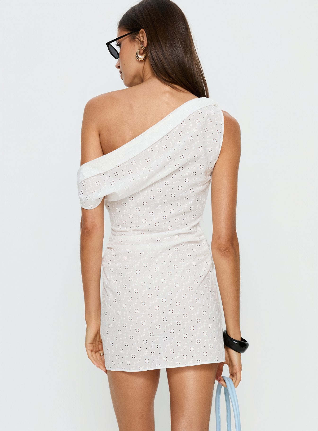 Sweetheart Mini Dress White Anglaise - Image 5