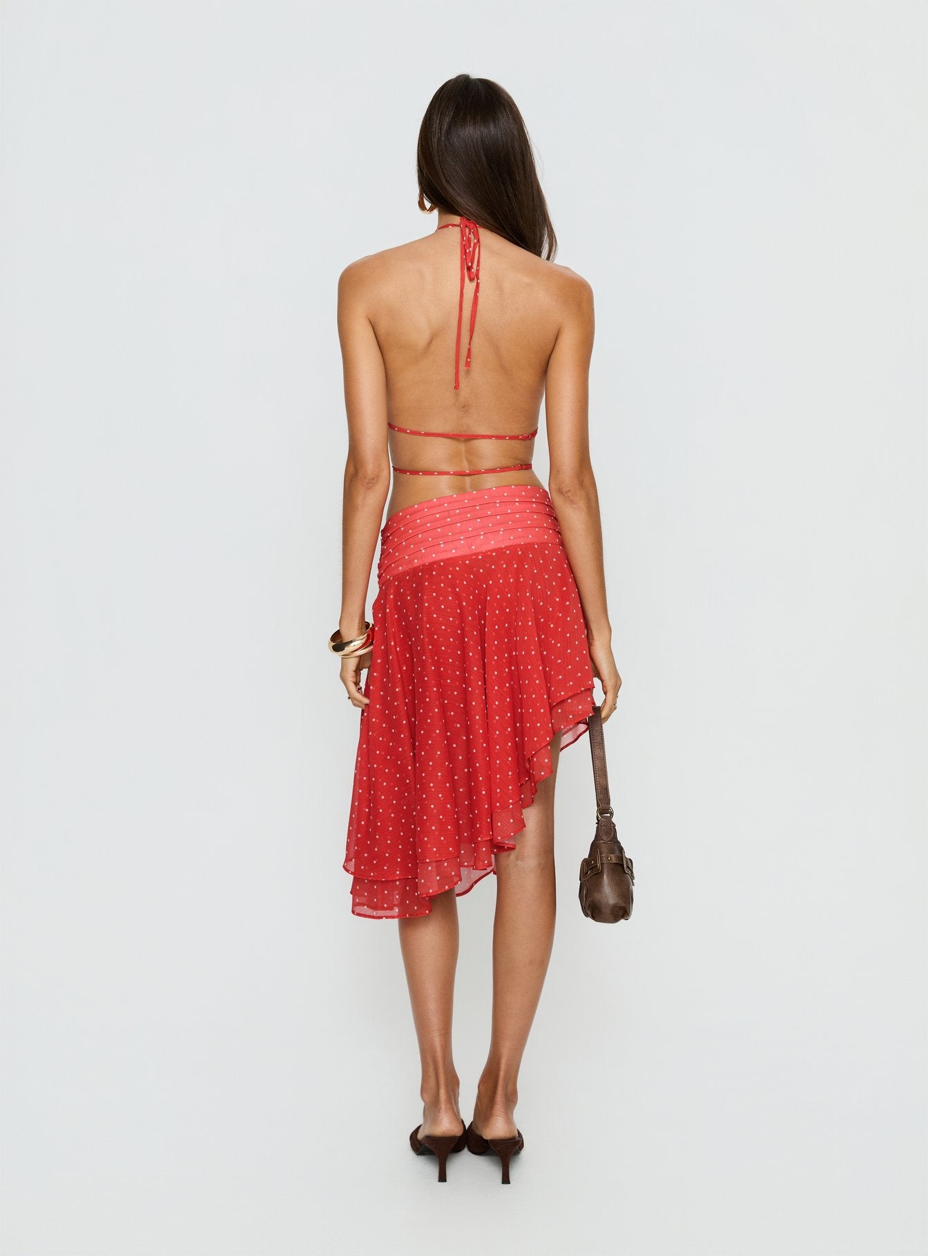 Legacy Midi Skirt Tomato Polka - Image 5