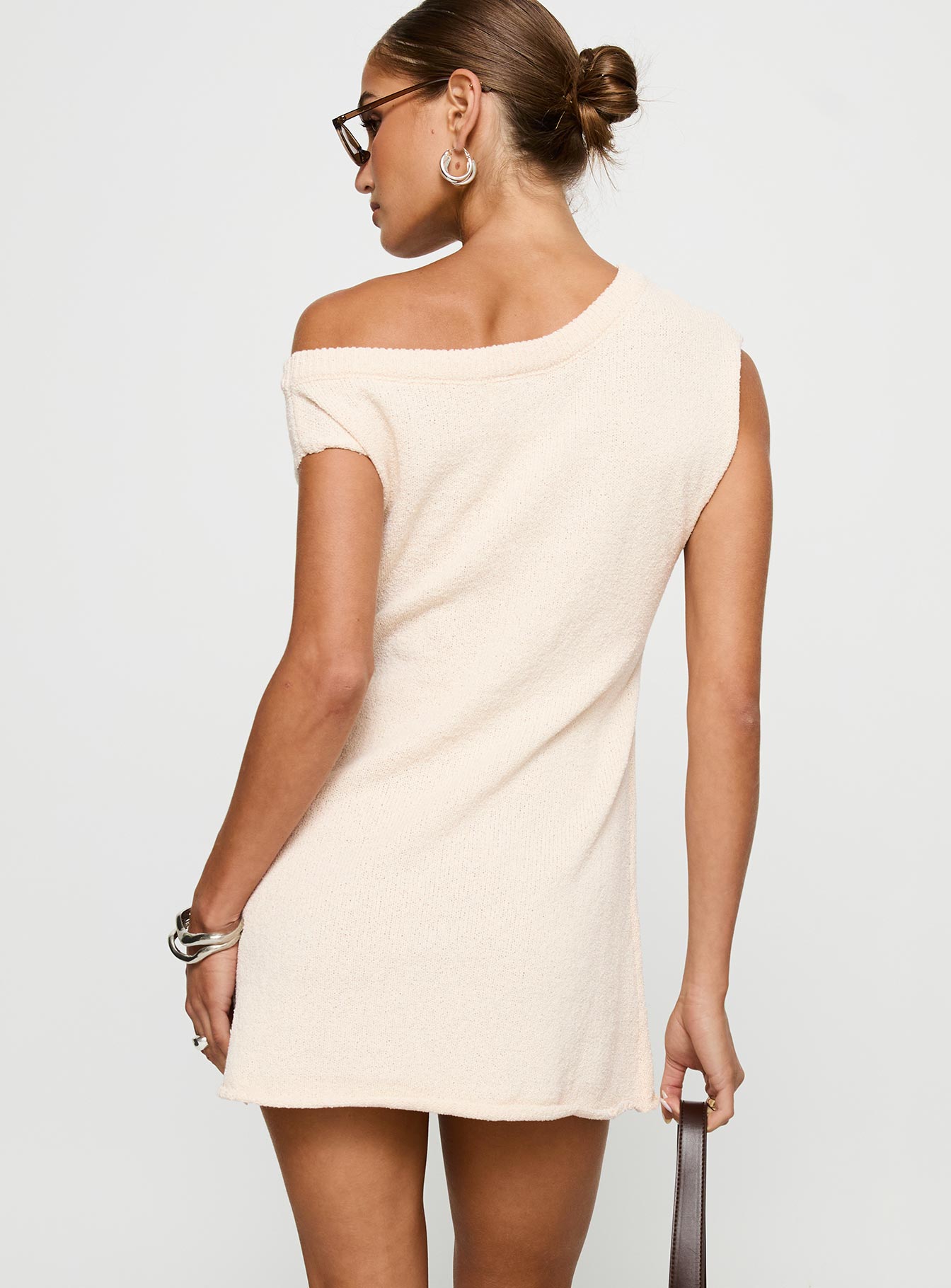 Liberation Off The Shoulder Mini Dress White - Image 5