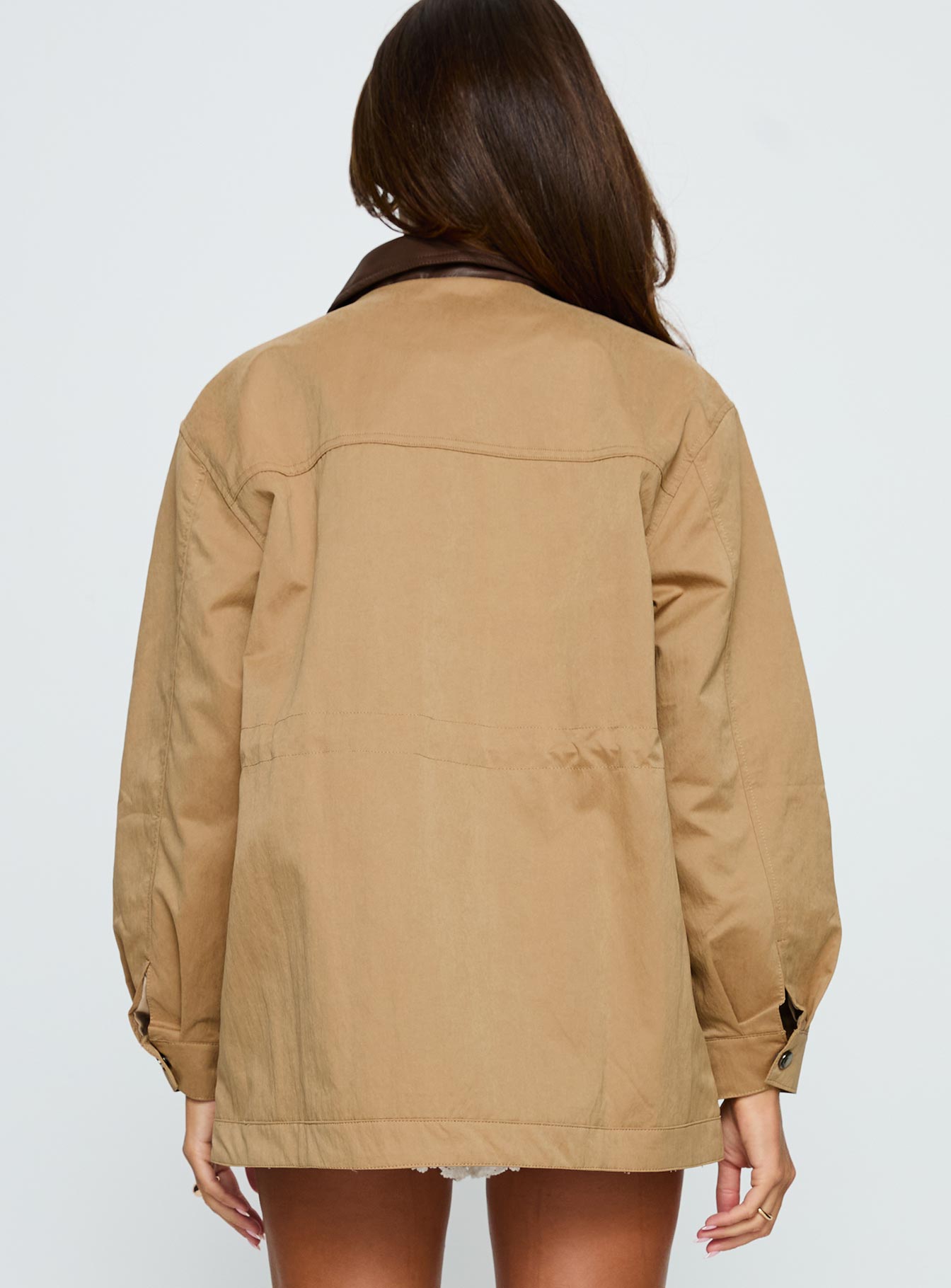 Philette Oversized Jacket Camel - Image 5
