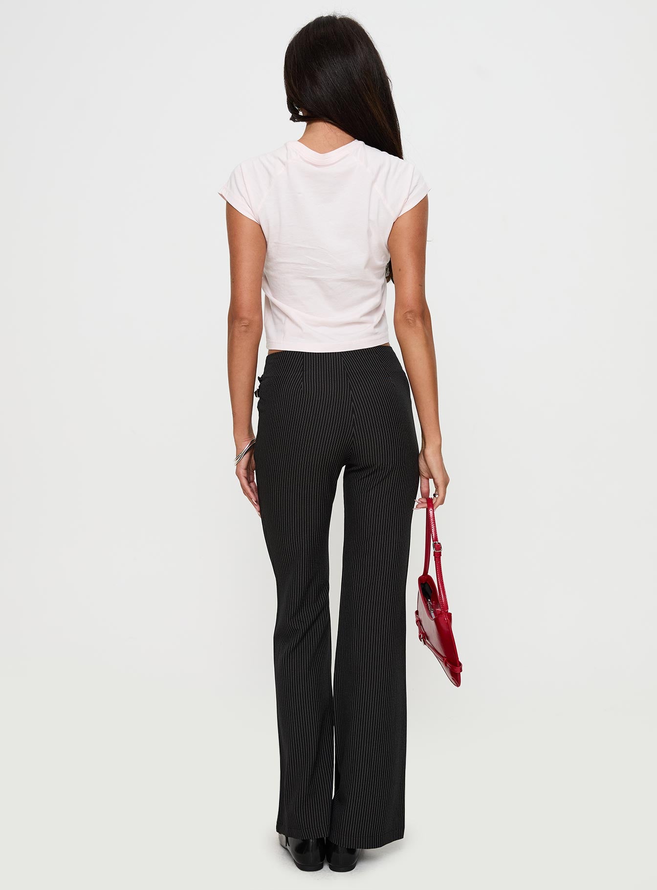 Sympathiser Pinstripe Pants Black - Image 5