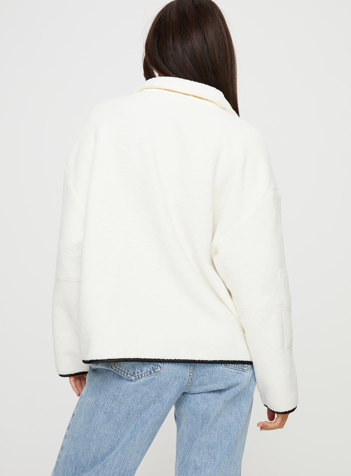 Samuel Polar Fleece Sweater Cream - Image 7