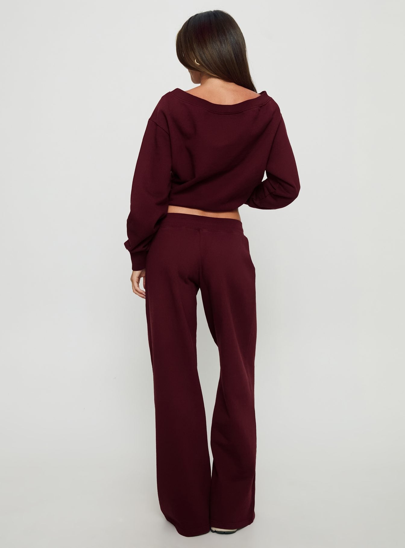 Dodie Wide Leg Pants Washed Currant - Image 5