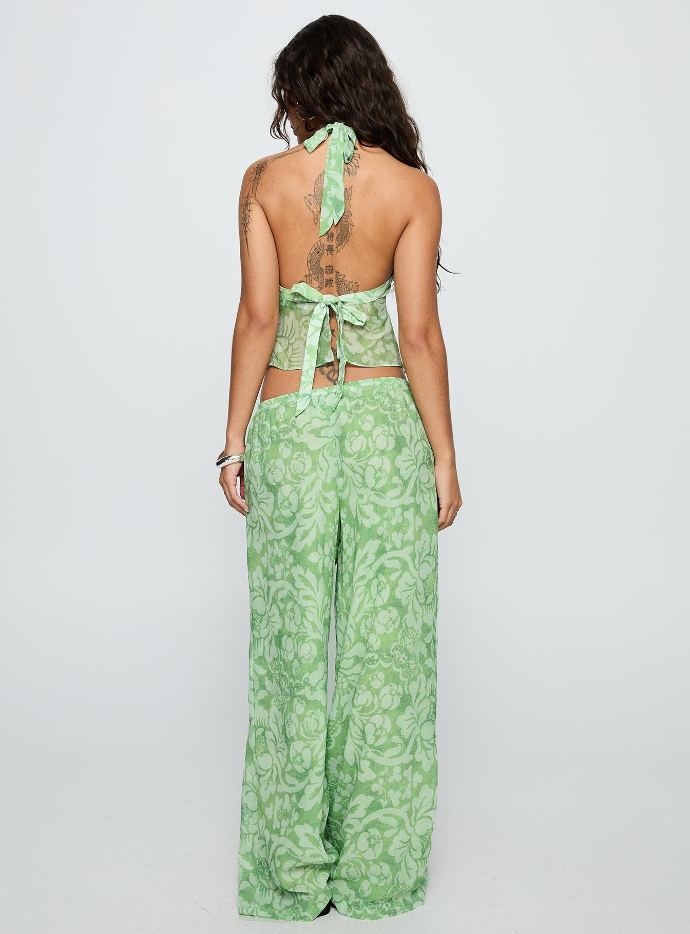 Finesse Pants Green Floral - Image 5