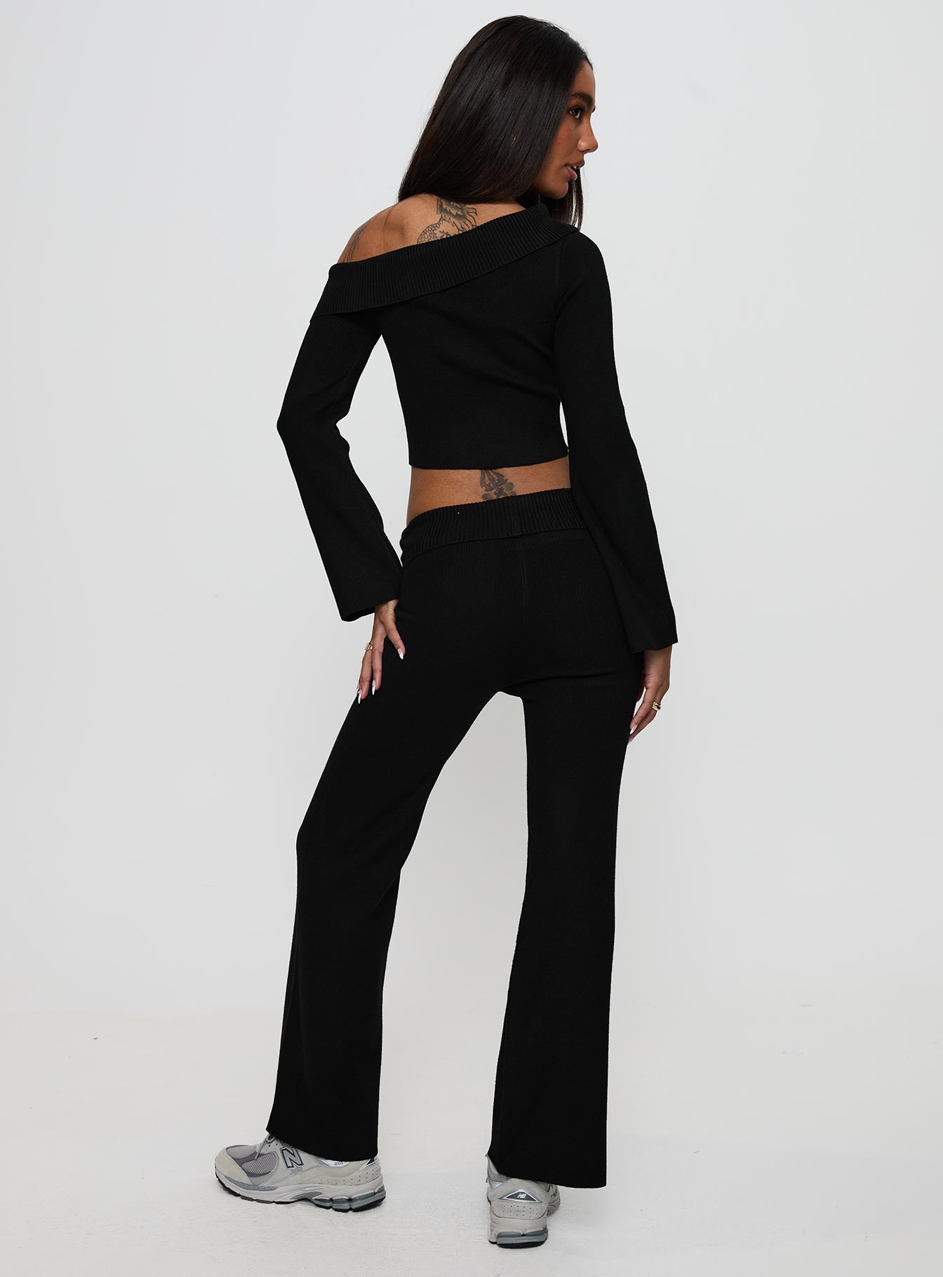 Try Me Knit Pants Black - Image 5