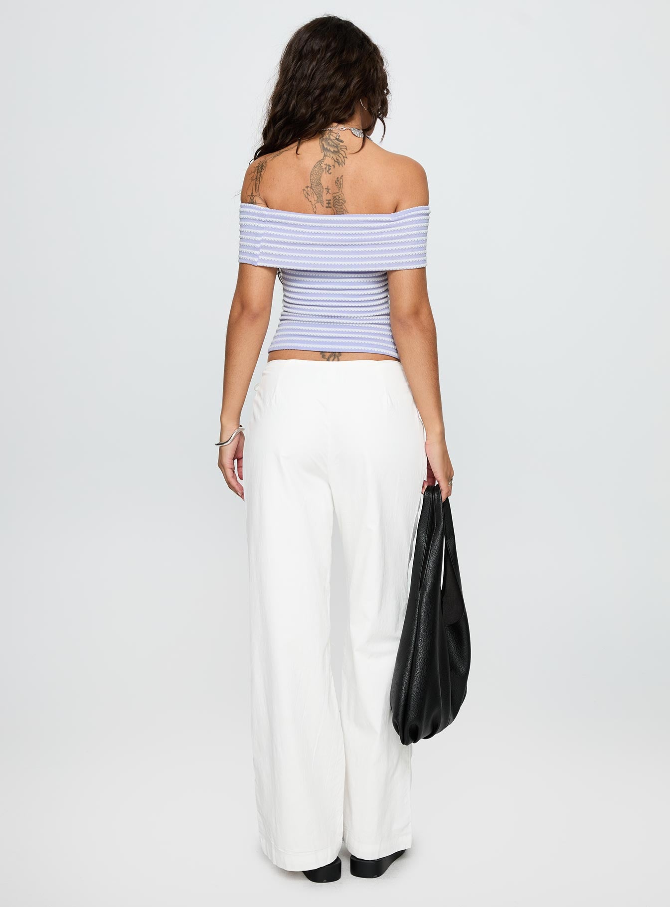 Leyah Tie Side Pants White - Image 5
