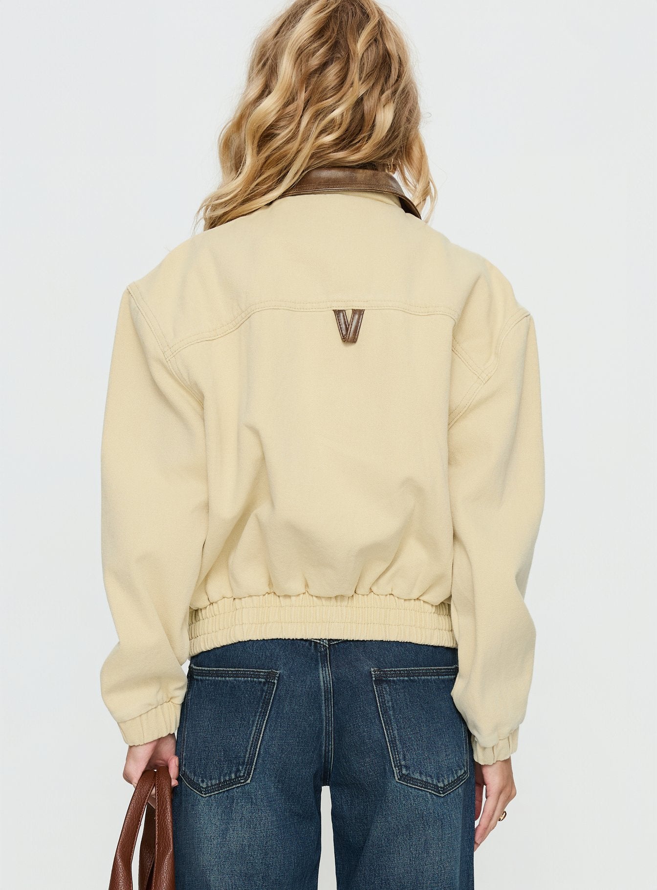 Sancia Bomber Jacket Beige - Image 5