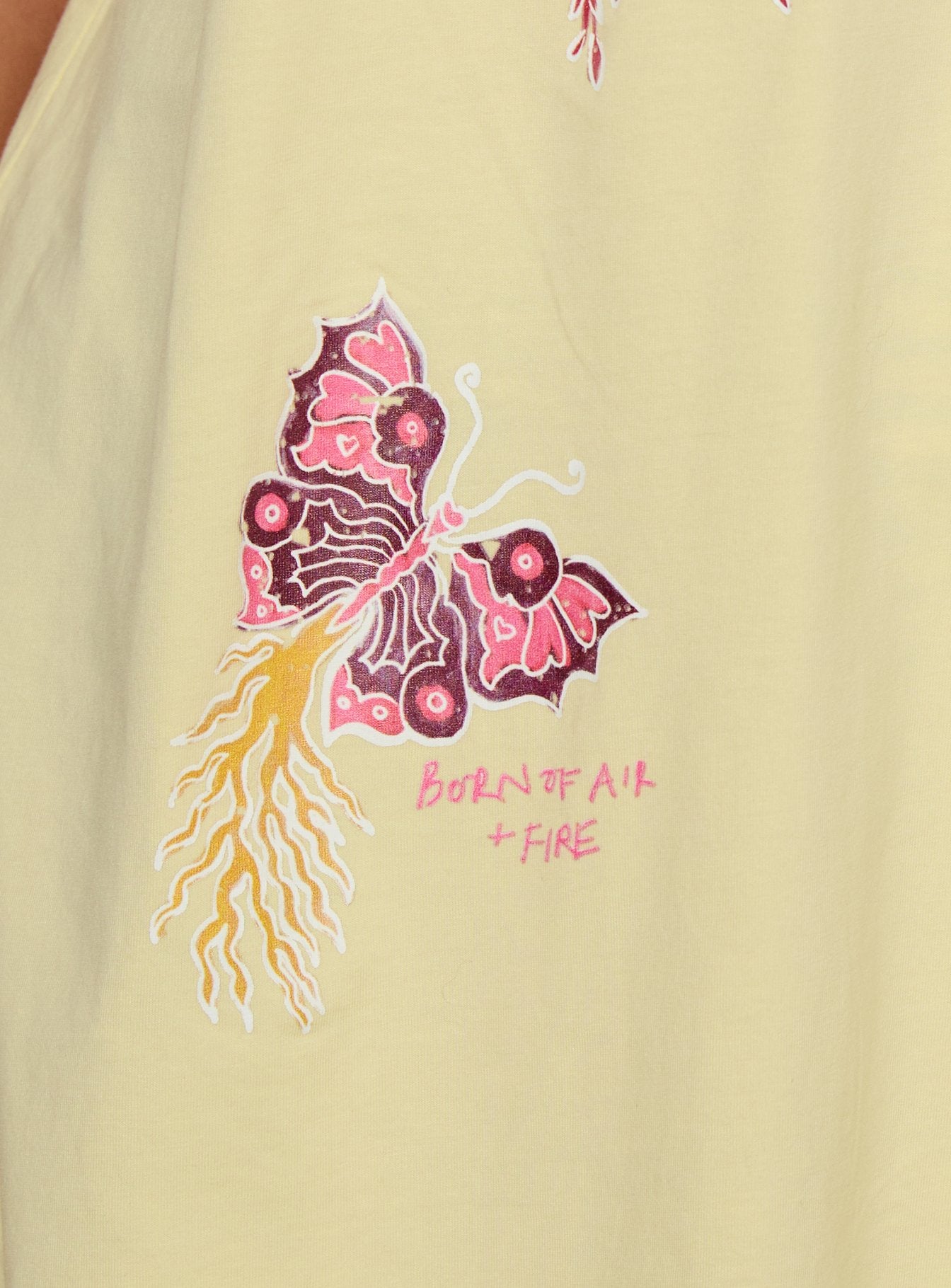 Wild Light Oversized Graphic Tee Yellow / Pink - Image 5