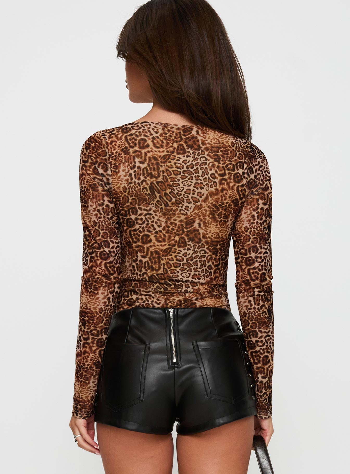 Elixia Long Sleeve Bodysuit Leopard - Image 5