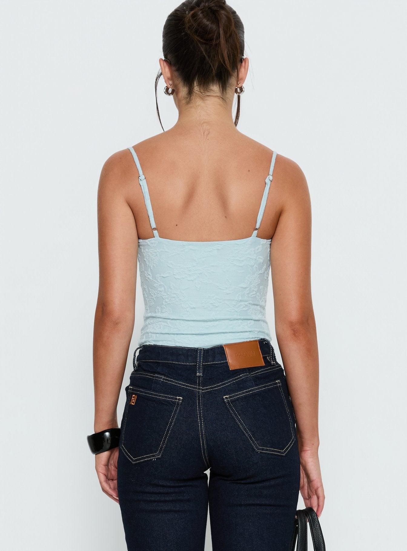 Alorah Textured Bodysuit Blue - Image 5