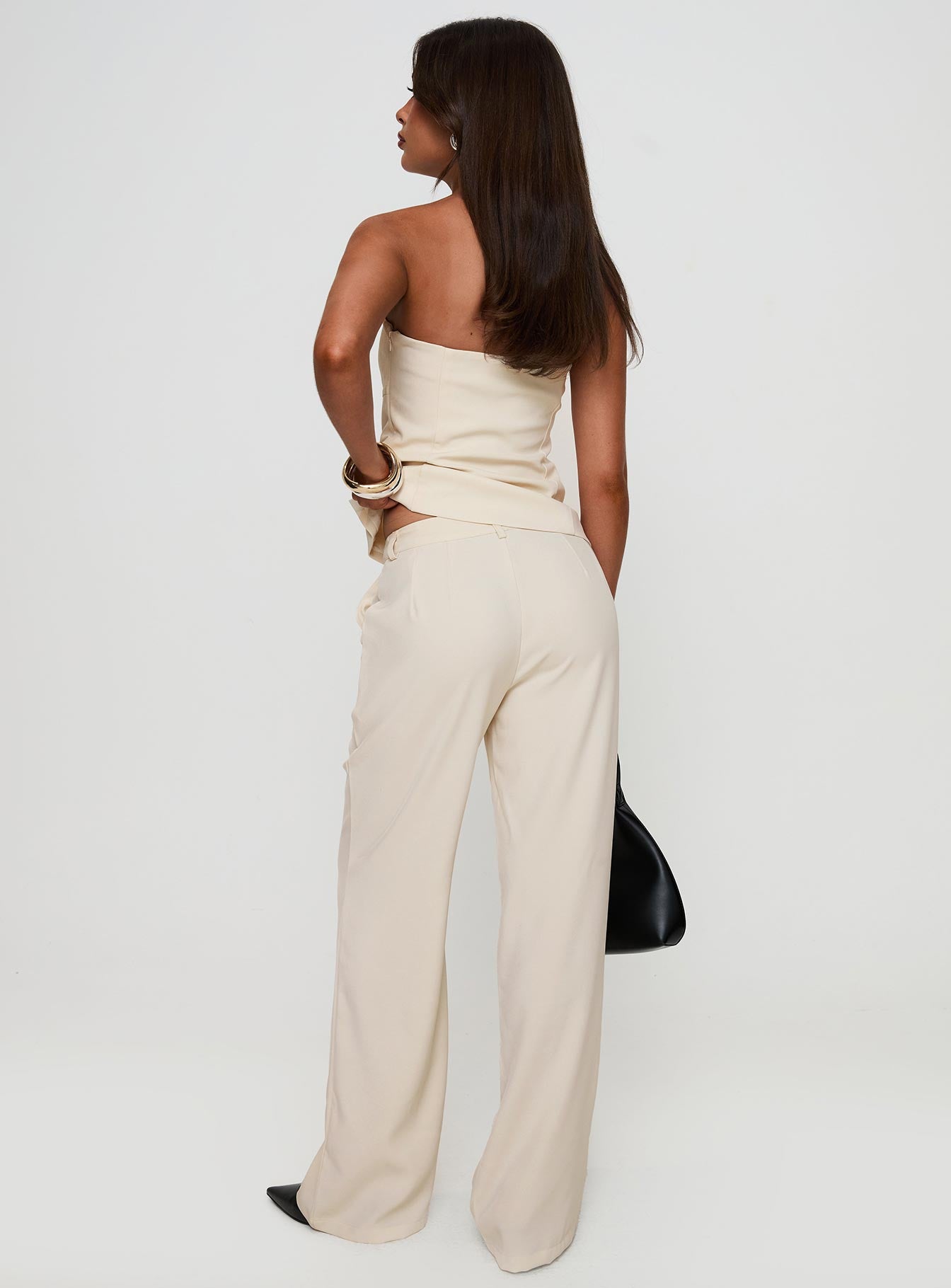 Irresistible Wide Leg Pant Cream - Image 5