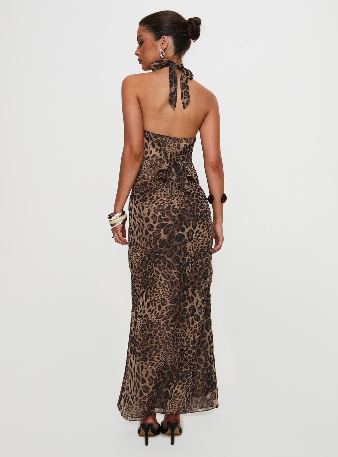 Eleganza Maxi Skirt Leopard - Image 11