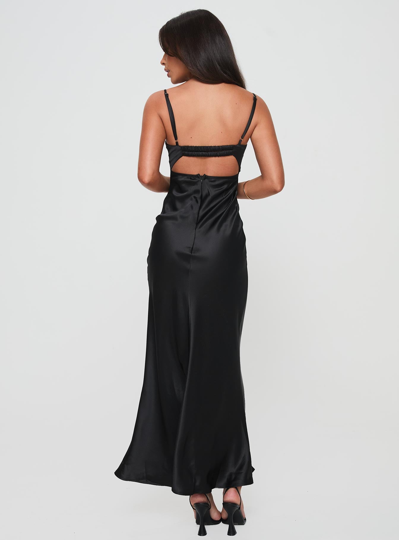 Fadyen Bias Cut Maxi Dress Black Tall - Image 5