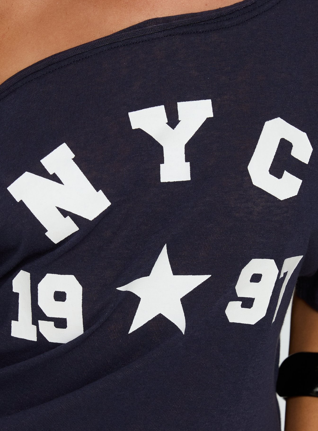 NYC 1997 Loose Graphic Tee Navy - Image 5