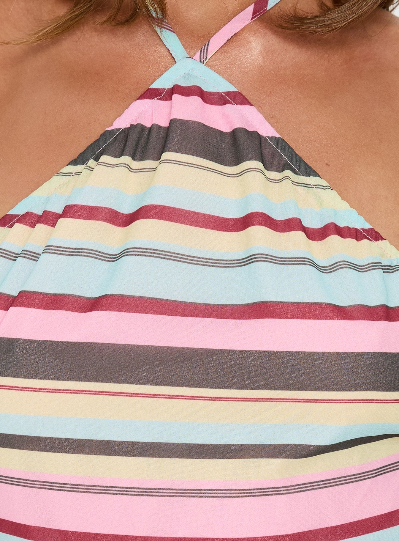 Kylianne Arrowneck Playsuit Multi Stripe - Image 5
