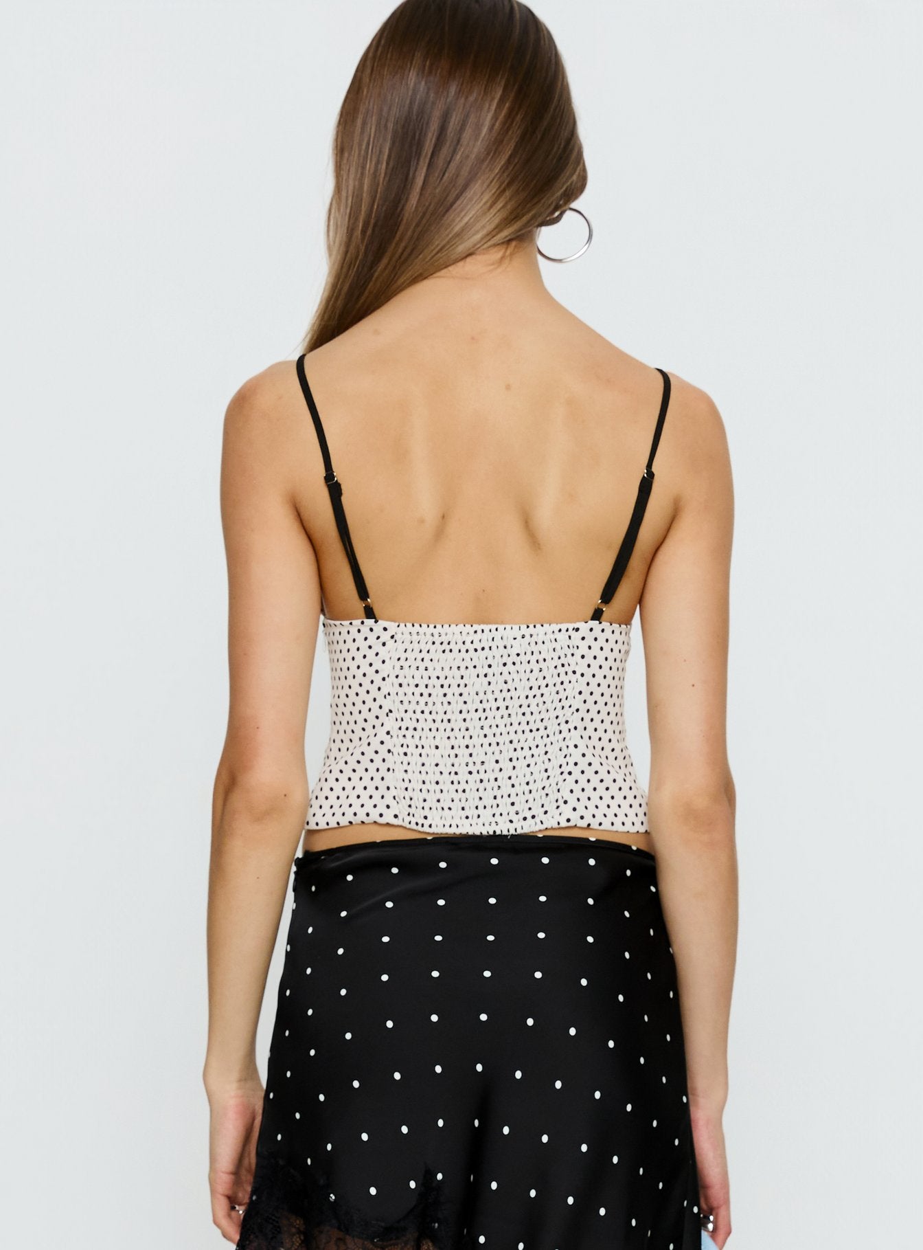 Audreana Cami Top White Polka - Image 5