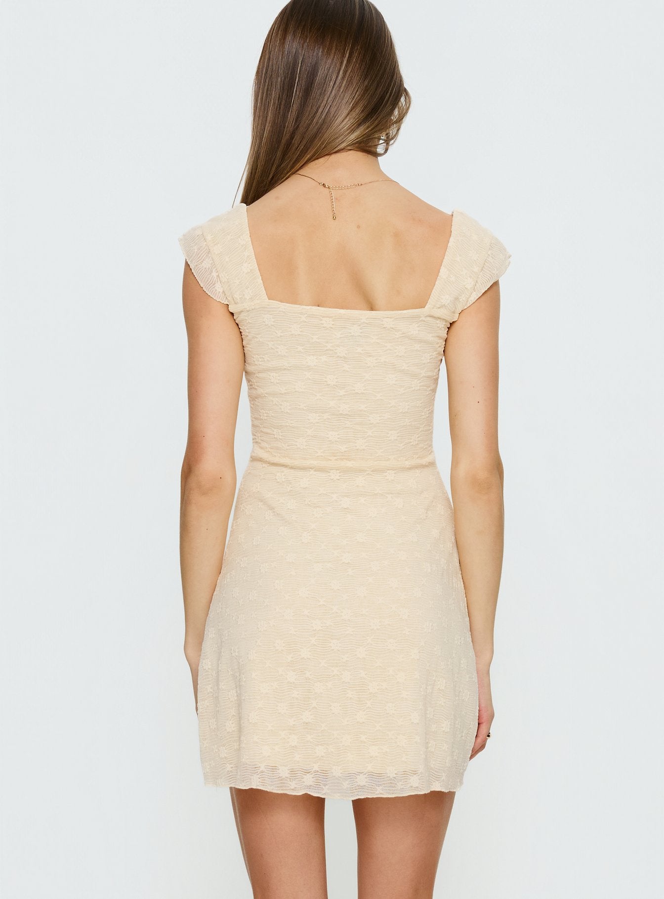 Lanchester Mini Dress Butter Yellow - Image 5