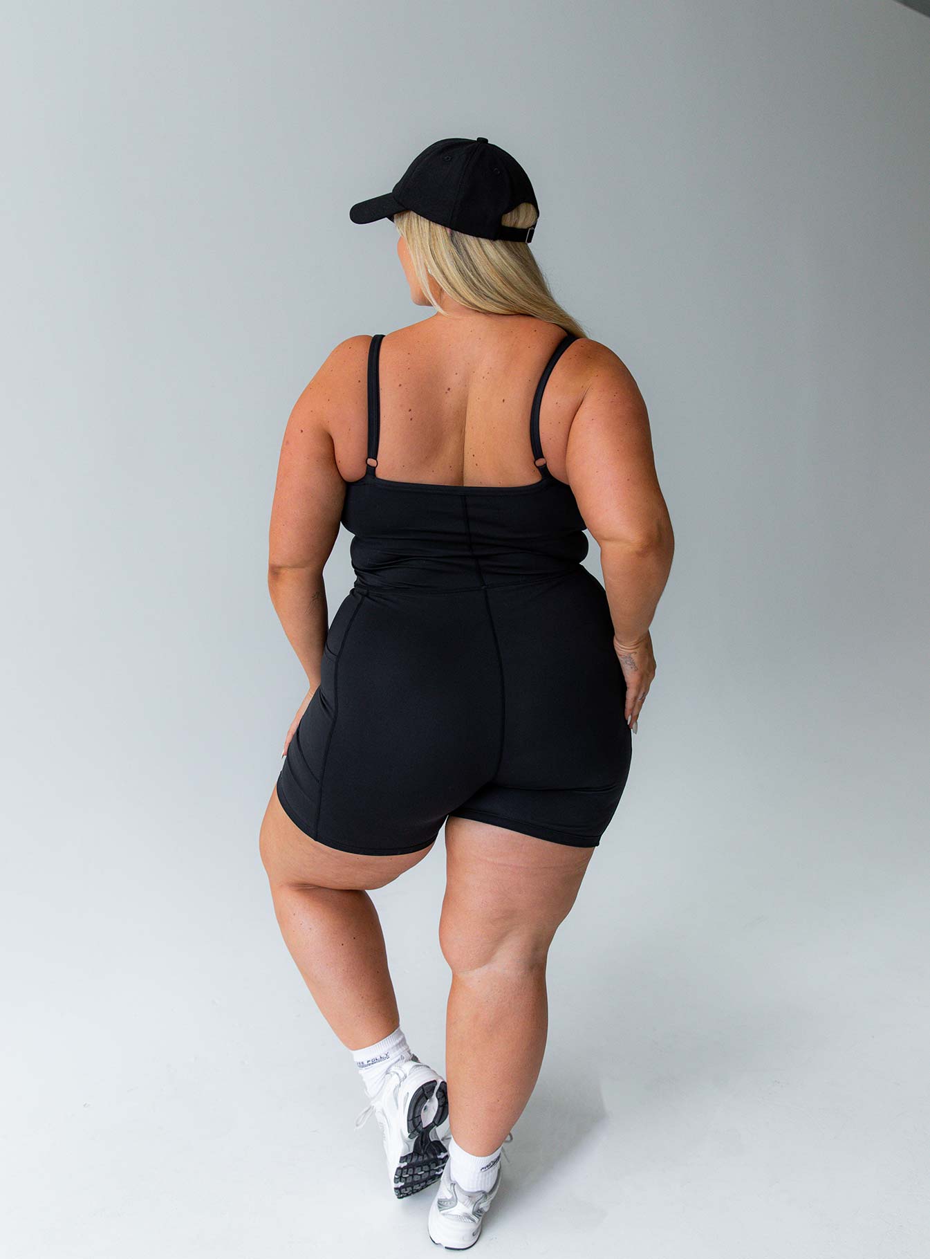 Feel Good Contour Activewear Catsuit Black Curve - Image 4