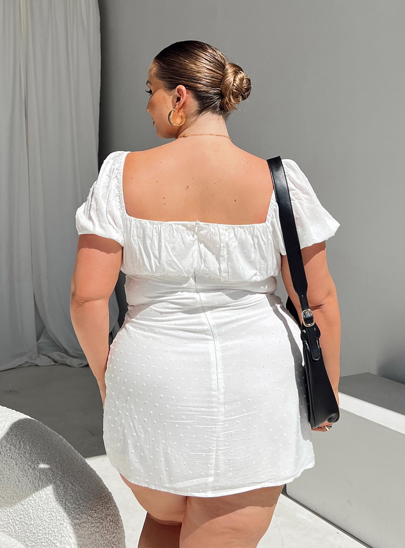 Fauci Mini Dress White Curve - Image 6