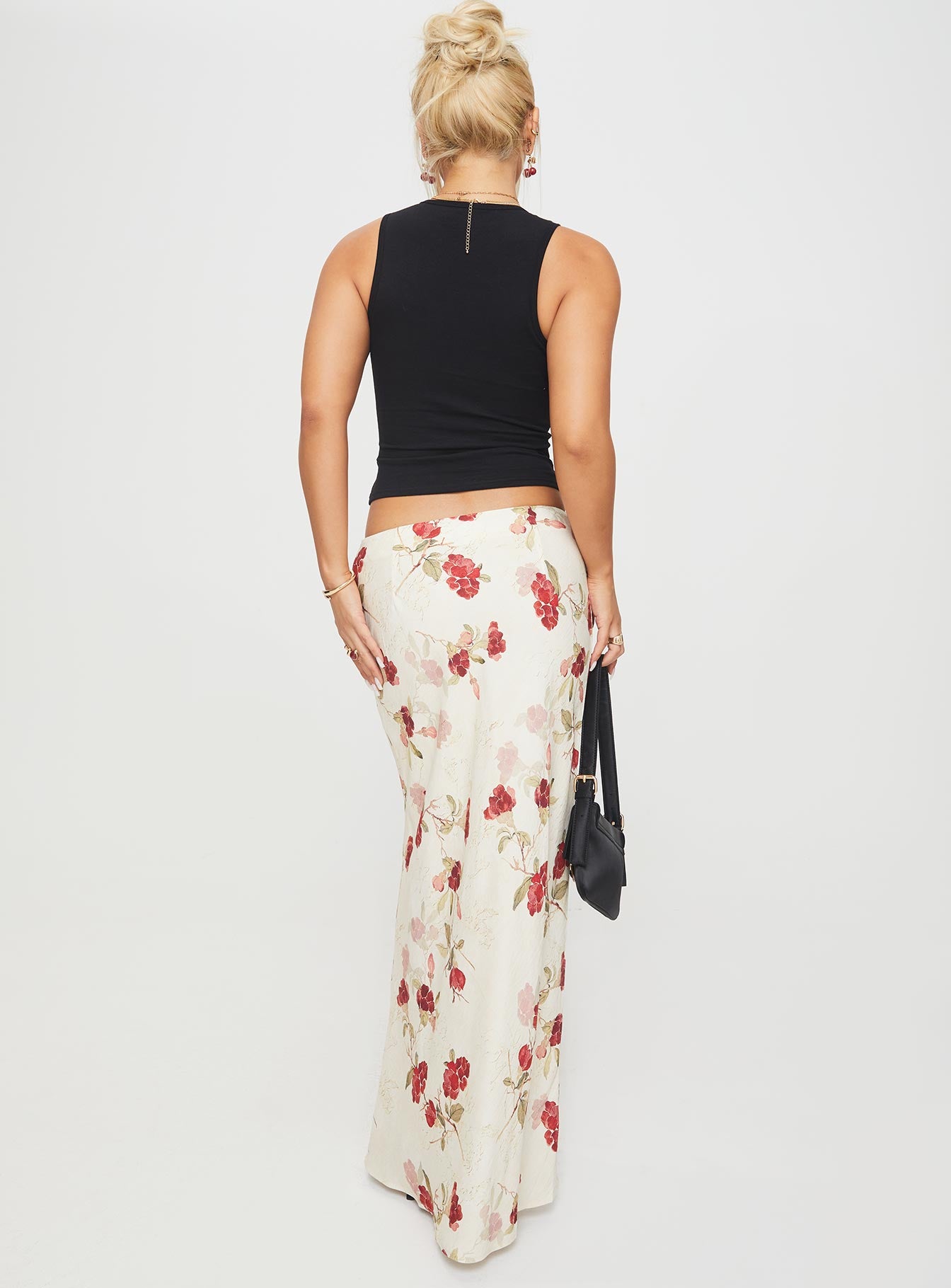 Jodie Maxi Skirt Cream / Floral - Image 5