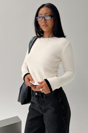 Keree Lightweight Knit Sweater Cream