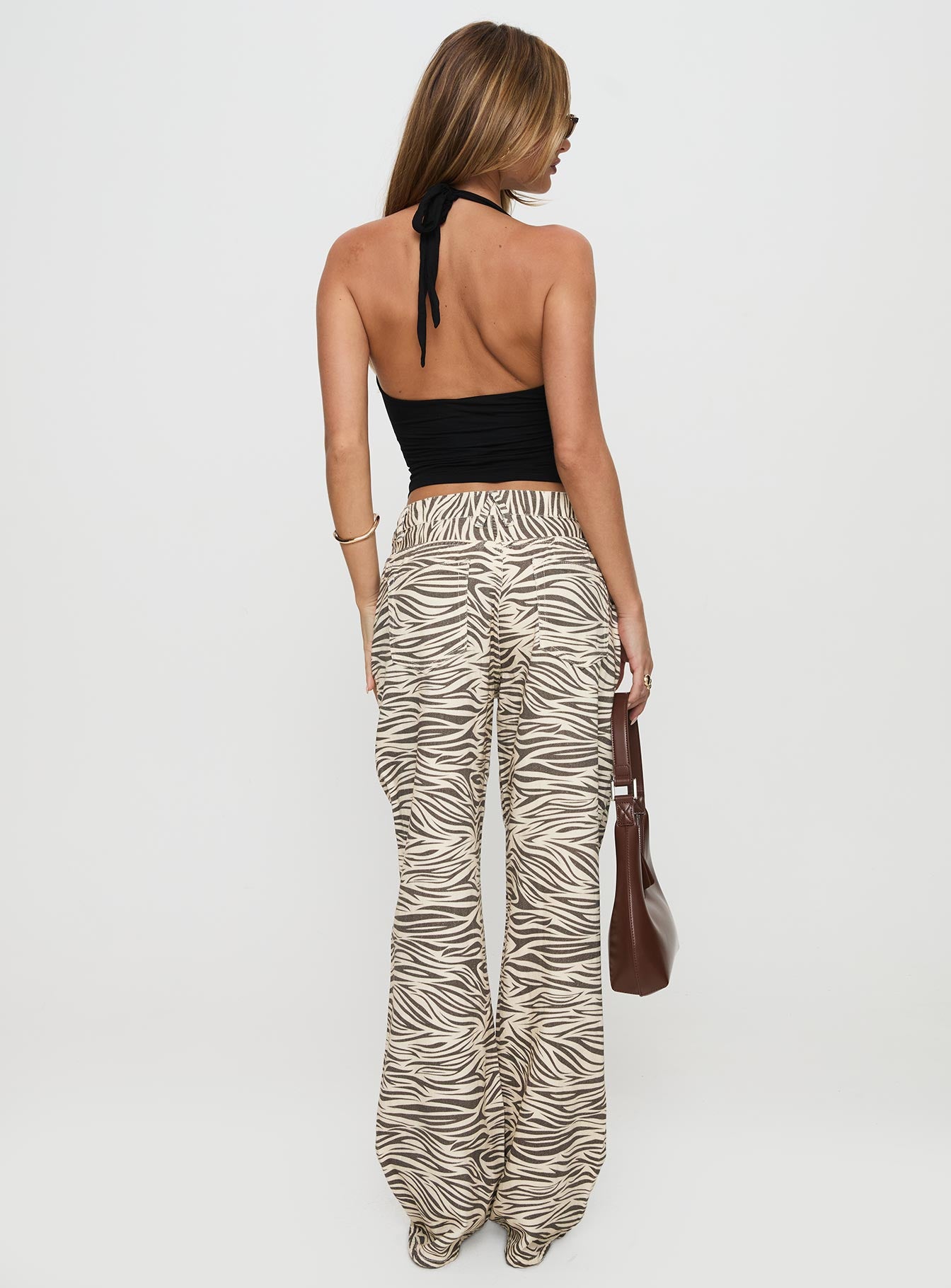 Top Model Low Rise Straight Leg Jeans Zebra - Image 5