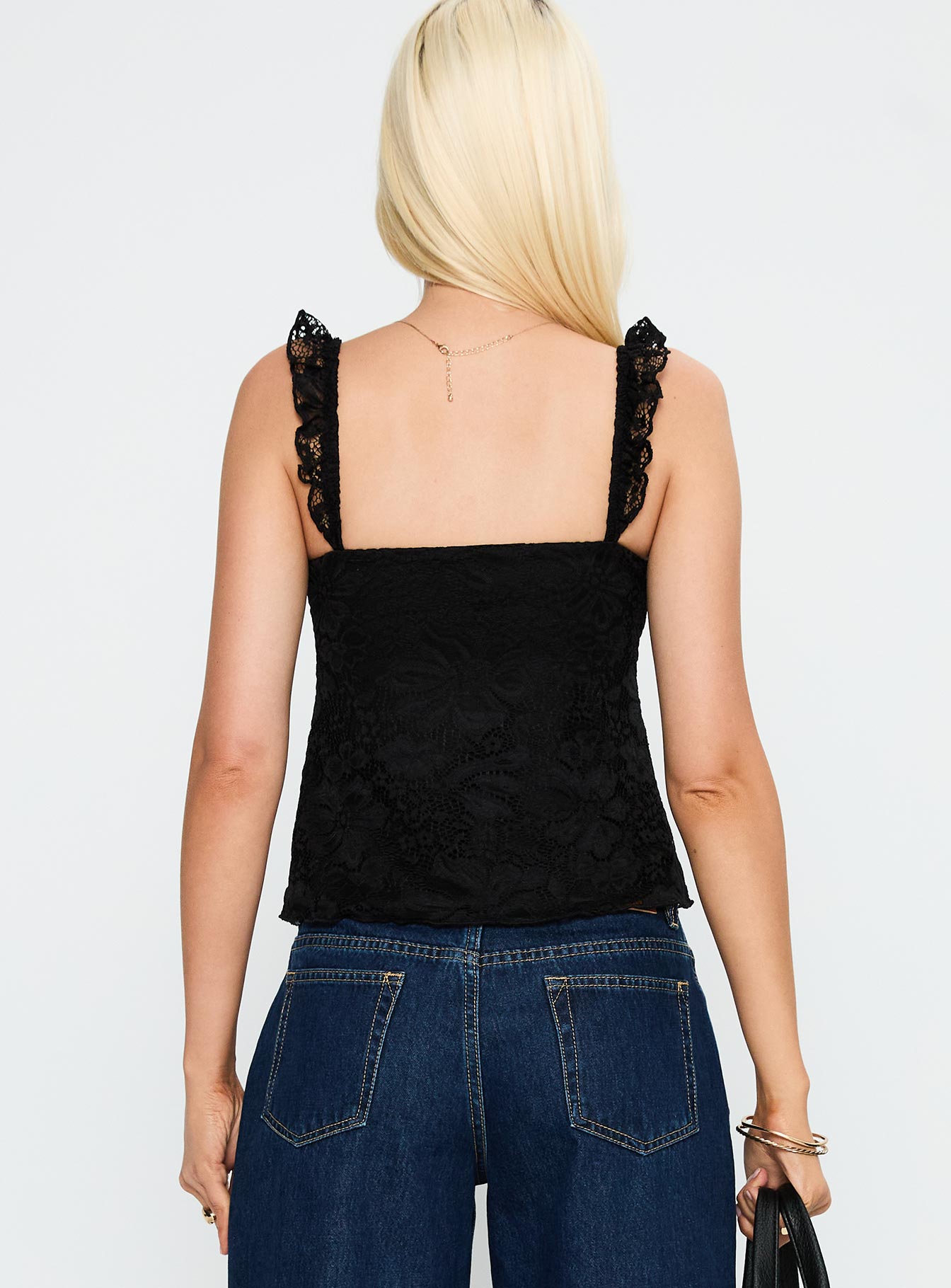 Madaleine Lace Top Black - Image 5