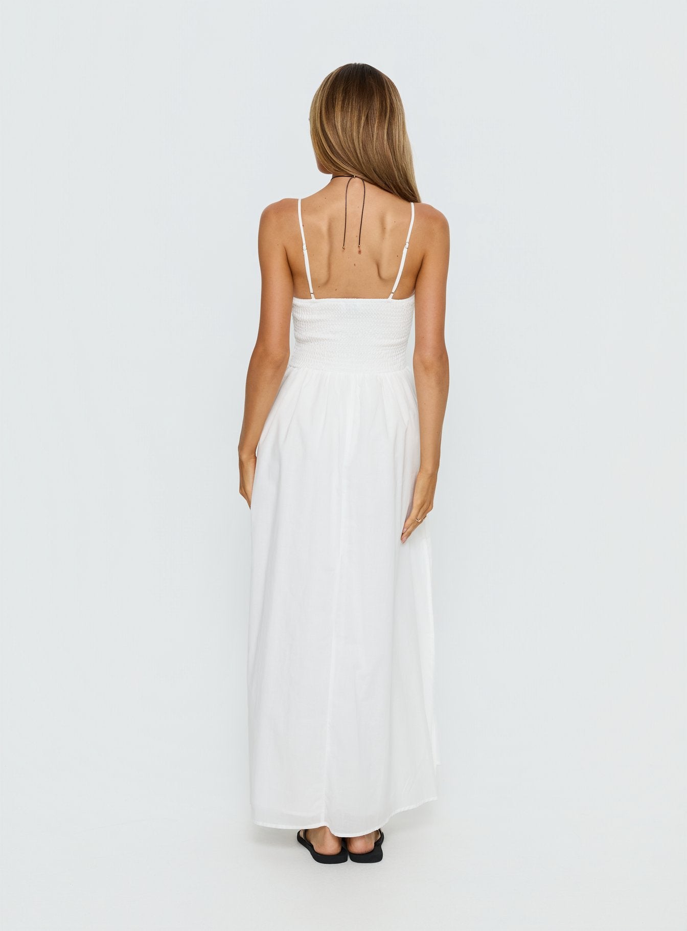 Carys Maxi Dress White - Image 5