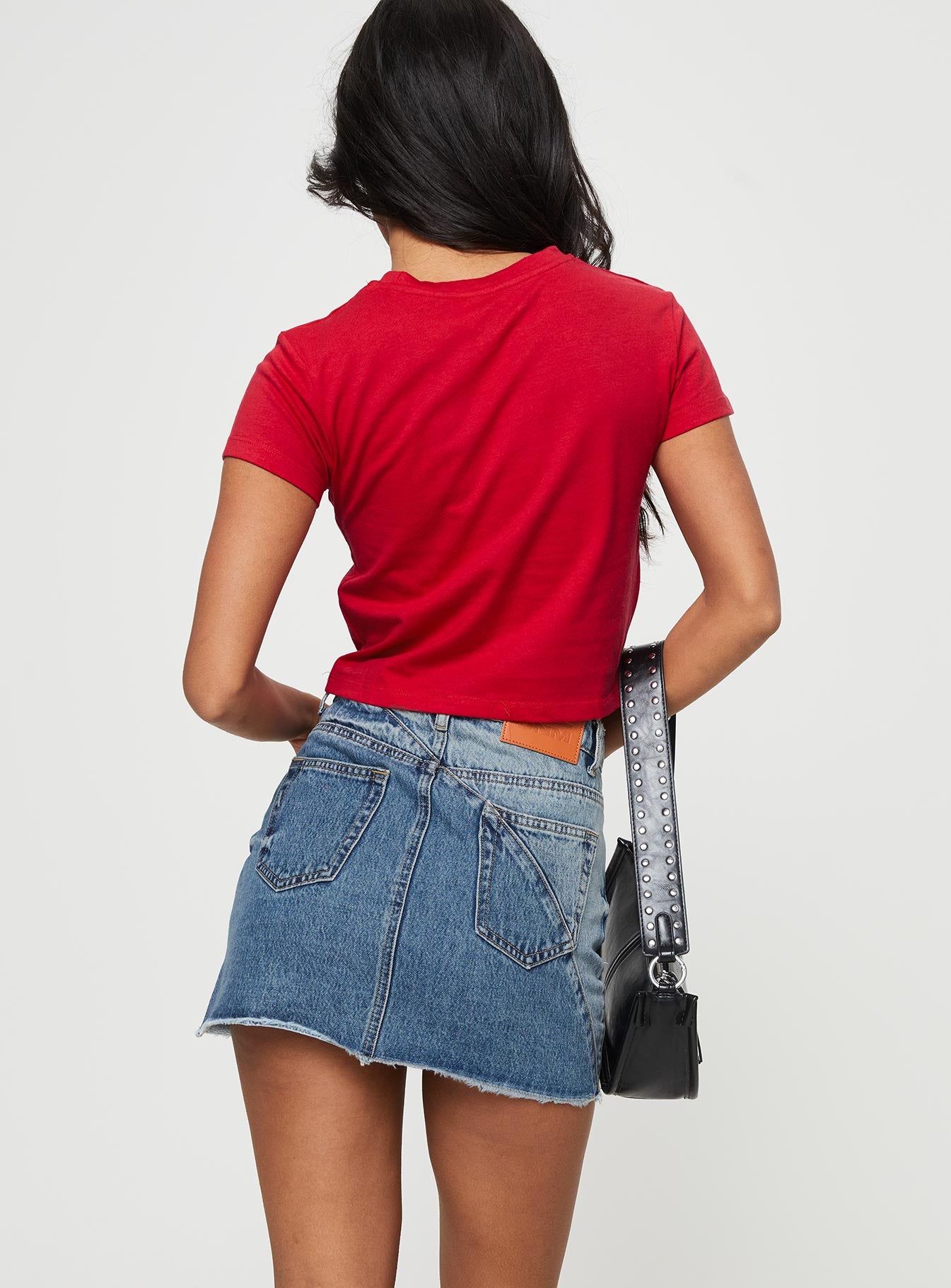 Jellicoe Spliced Denim Skirt Multi Wash - Image 5
