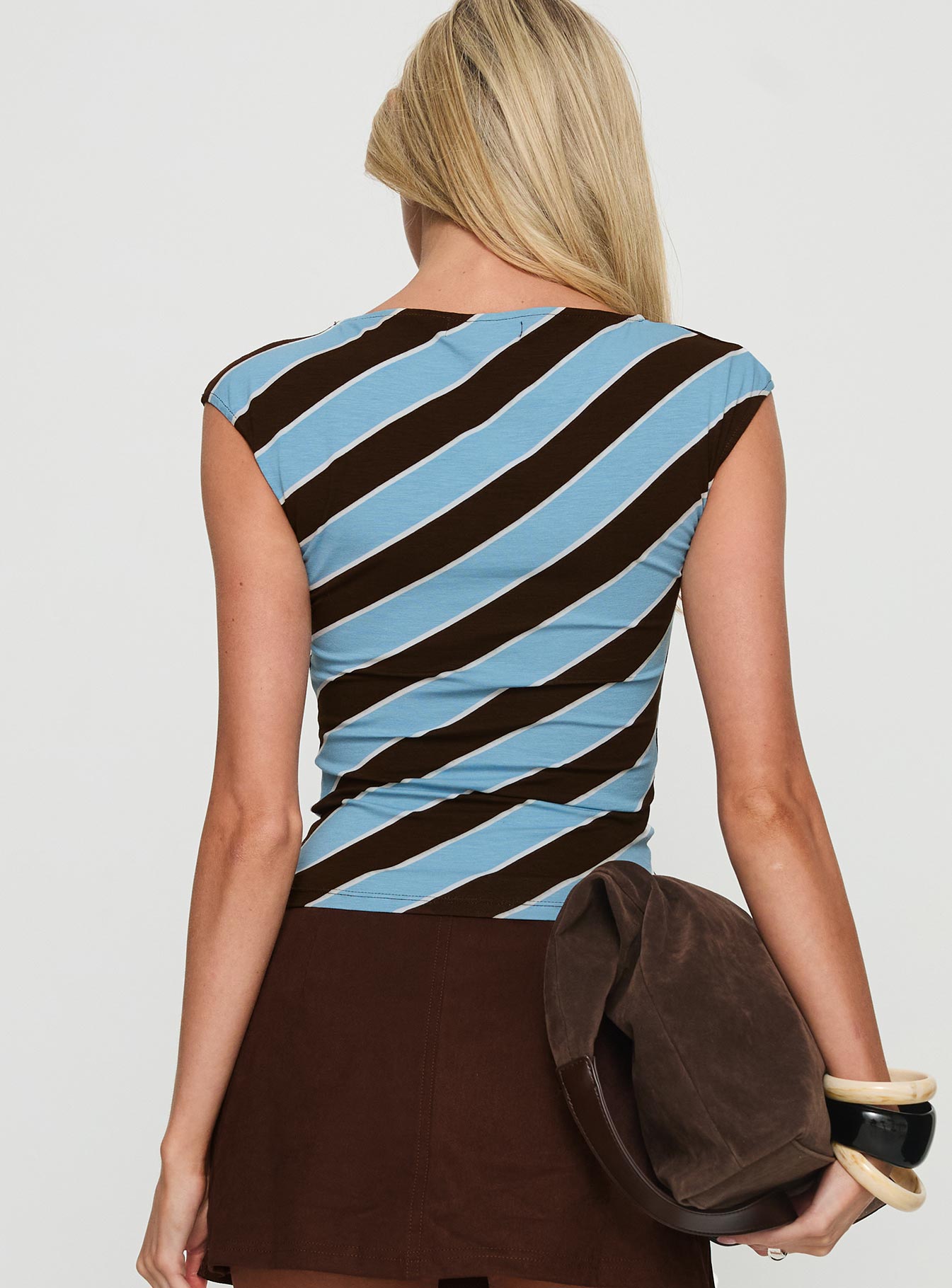 Nova Top Retro Stripe Blue - Image 5