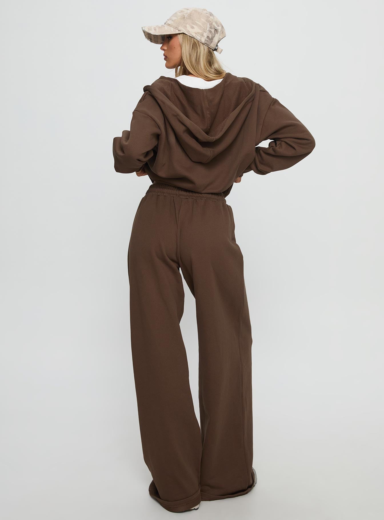 All Day Straight Leg Sweatpants Chocolate Brown - Image 5