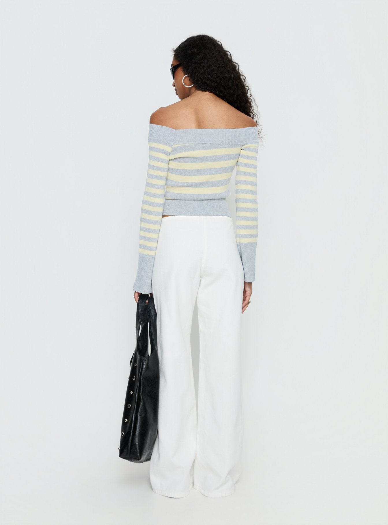 Hereos Mid Rise Baggy Leg Jeans White - Image 5