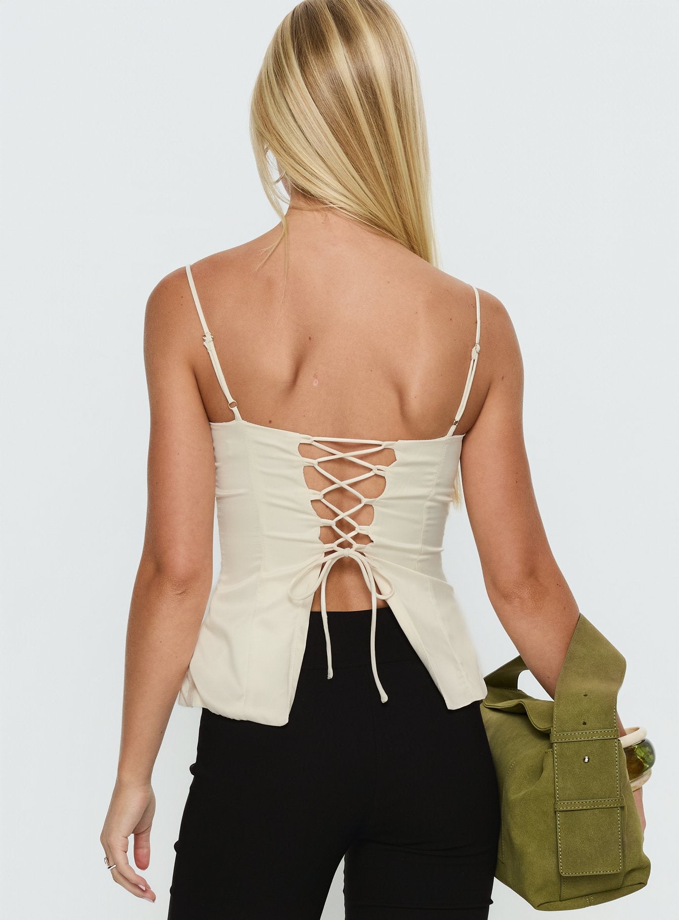 Hildy Tie Back Top Butter - Image 5