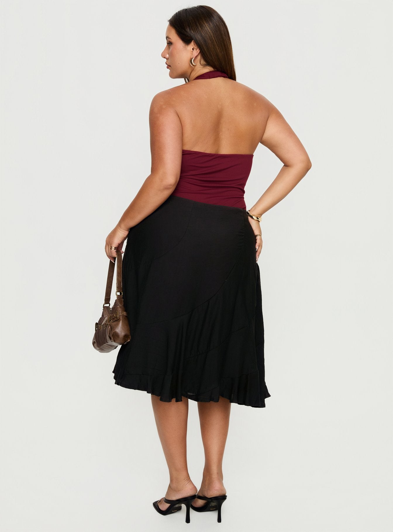 With Kindness Midi Skirt Black Curve - Image 5